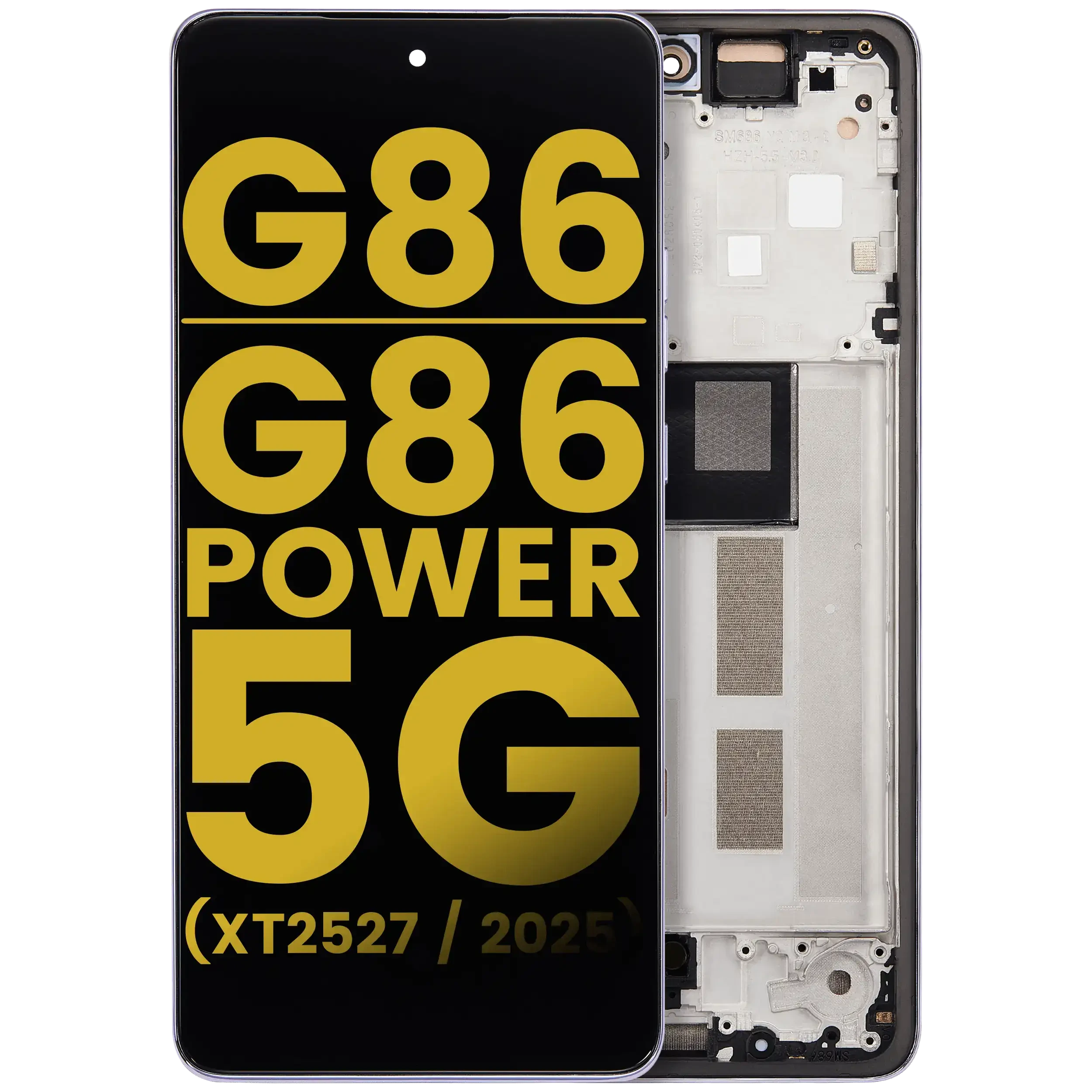 Display OLED completo con Frame per Motorola Moto G86 / G86 Power 5G (XT2527 / 2025) (Refurbished) (Cosmic Sky)