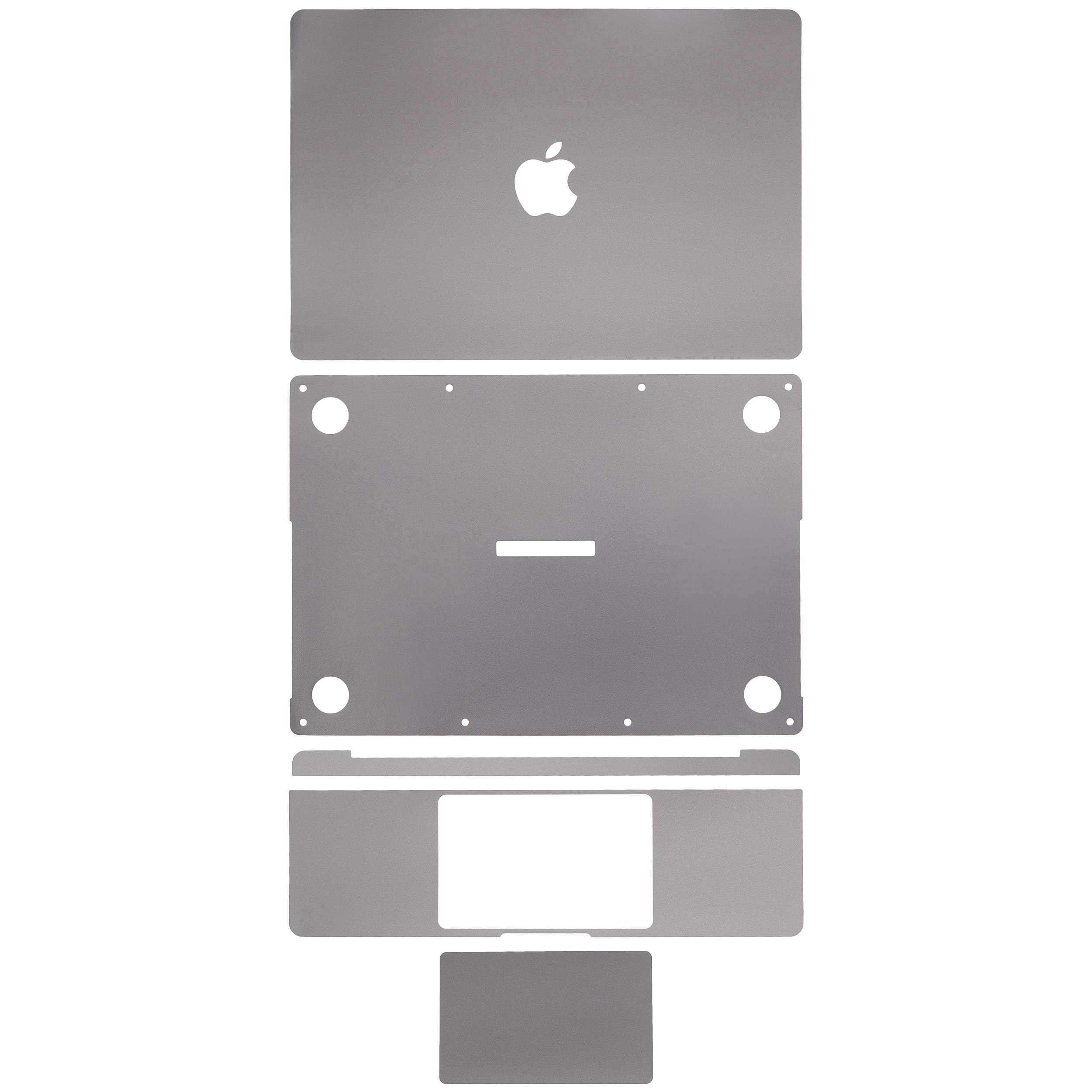 4in1 (Top, Bottom, tastiera, Trackpad) Skin per MacBook Pro 14" (A2442 / Late 2021) (M1) (Grigio)