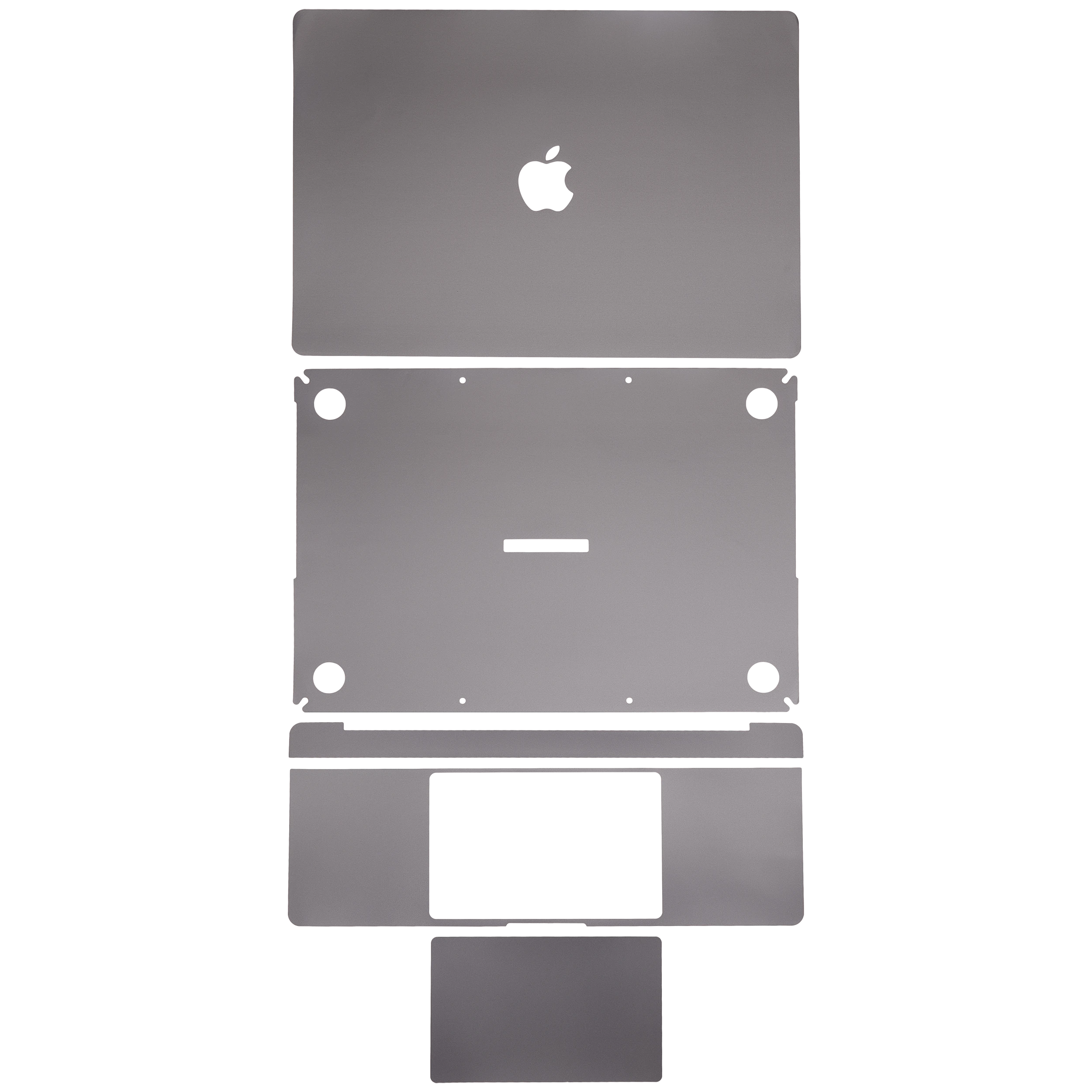 4in1 (Top, Bottom, tastiera, Trackpad) Skin per MacBook Pro 16" (A2780 / Late 2023) (M2) (Grigio)