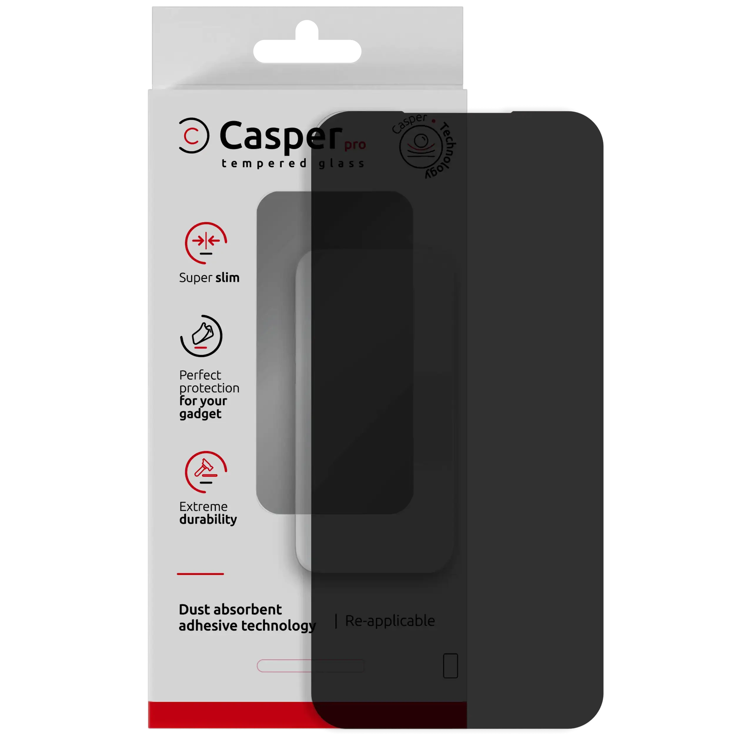 Casper Pro Vetro temperato per Samsung Galaxy S24 Plus 5G (confezione retail) (Privacy)