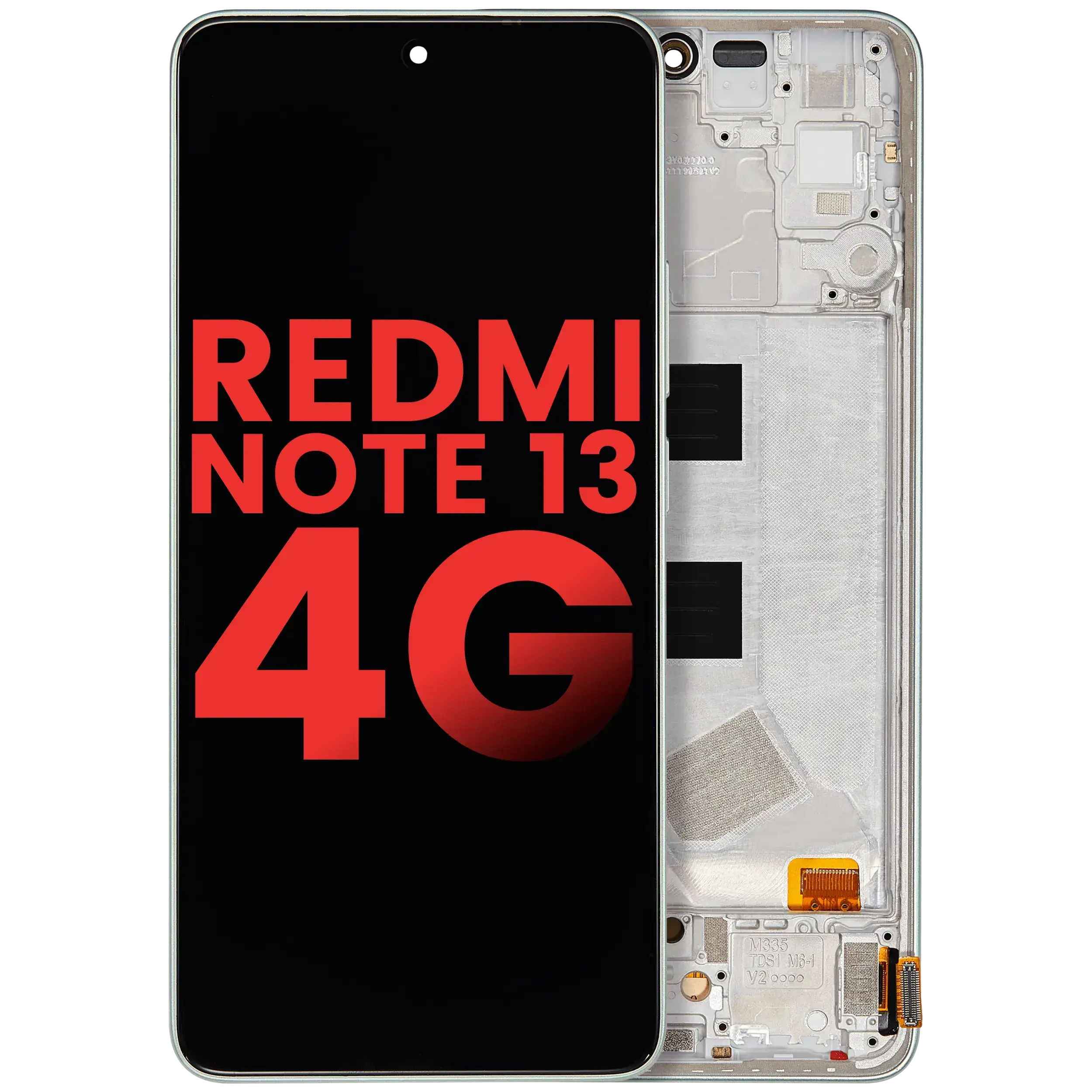 Display OLED completo con Frame per Xiaomi Redmi Note 13 4G (Aftermarket Plus) (Mint Verde)