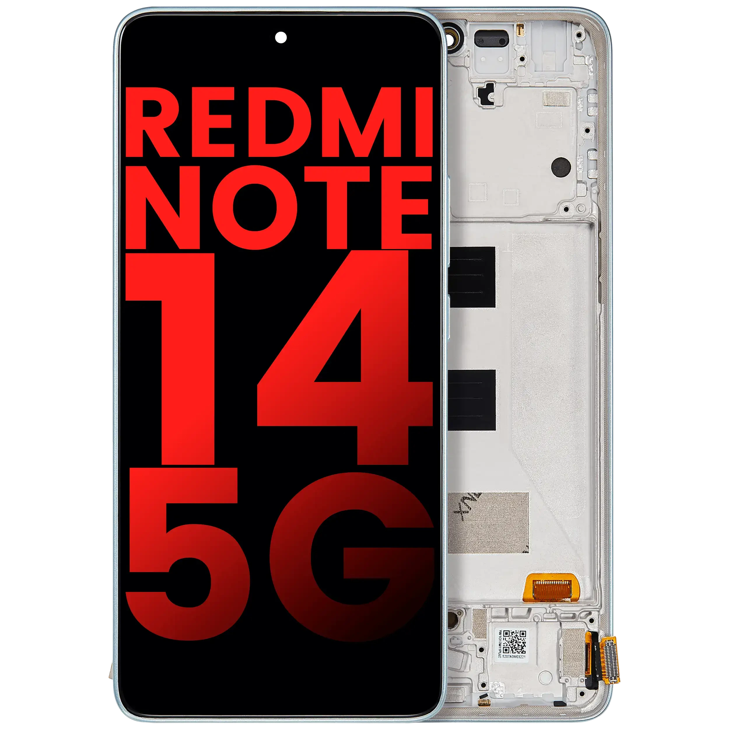 Display OLED completo con Frame per Xiaomi Redmi Note 14 5G (Aftermarket Plus) (Coral Verde)