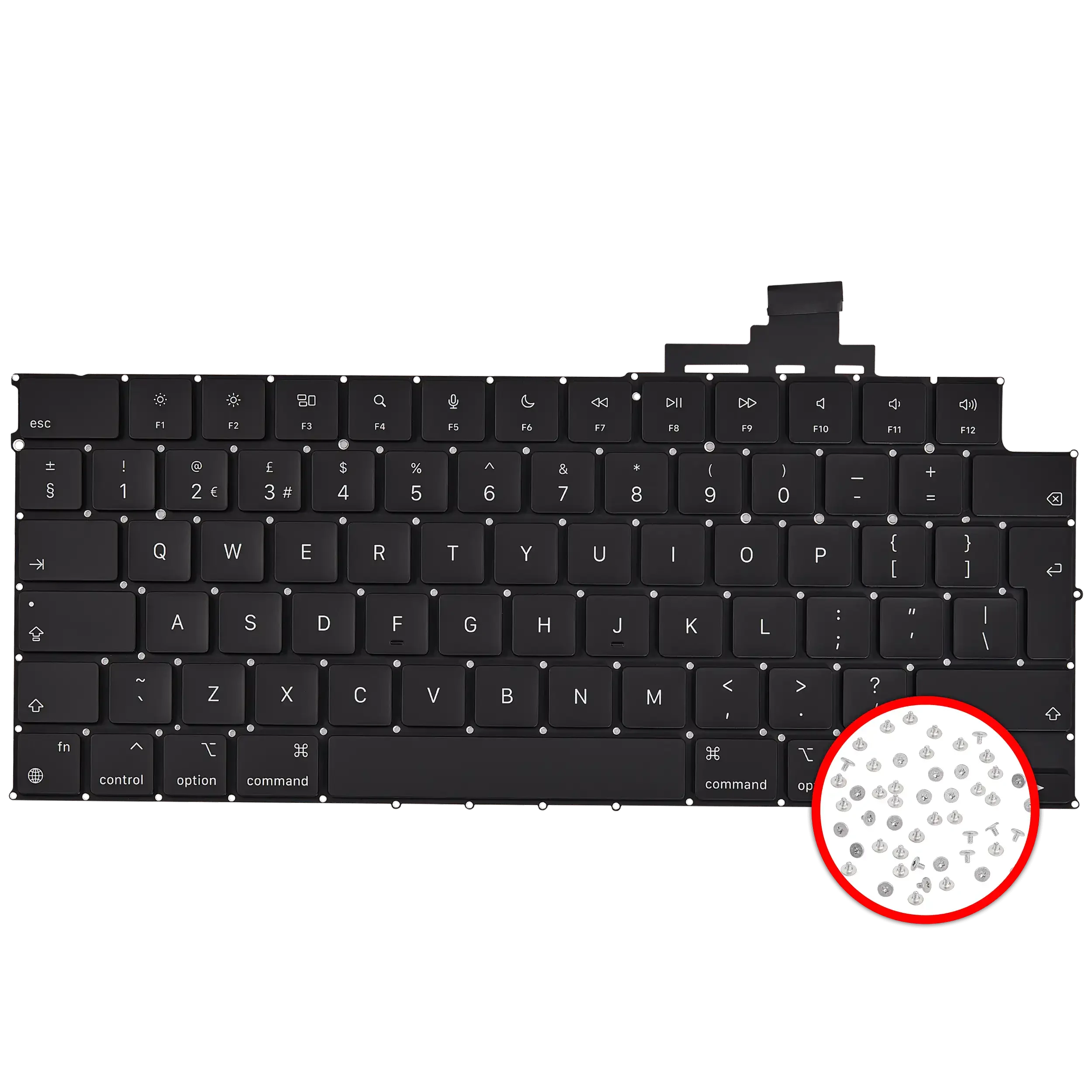 tastiera W/ Backlight e Viti per MacBook Air 13" (A3113 / Mid 2024) (UK English)