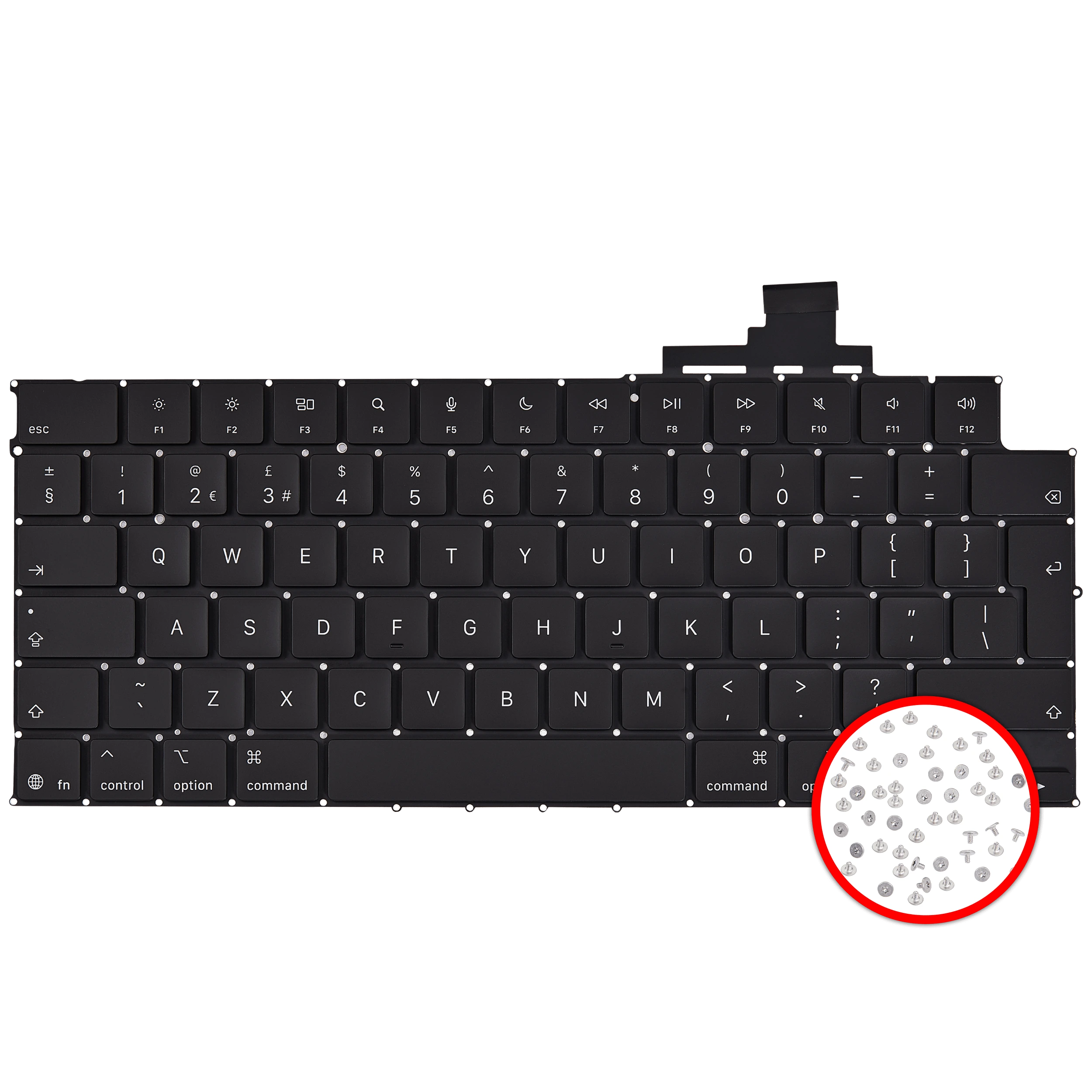 tastiera W/ Backlight e Viti per MacBook Air 13" (A3240 / Early 2025) (UK English)