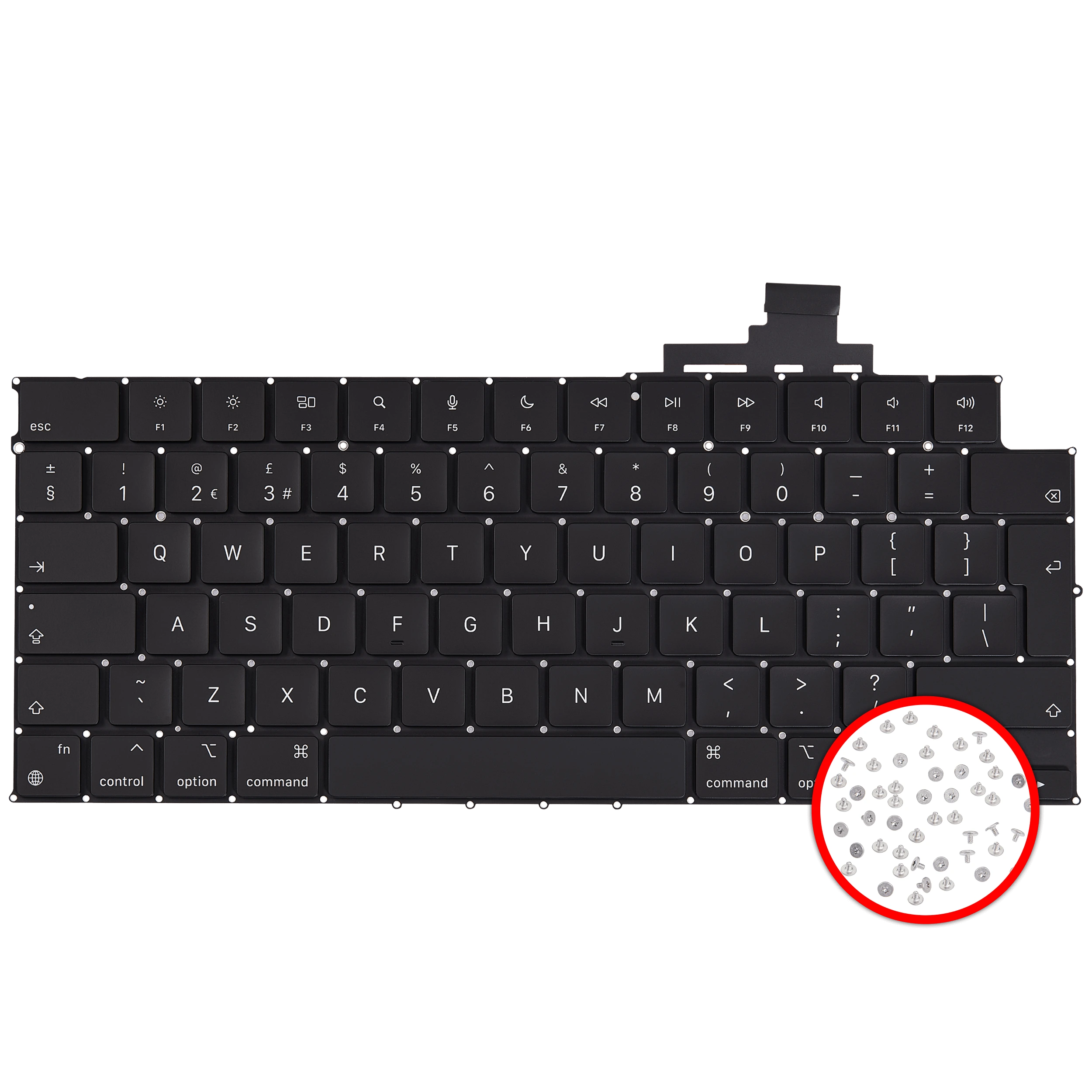tastiera W/ Backlight e Viti per MacBook Air 13" (A2681 / Mid 2022) (UK English)