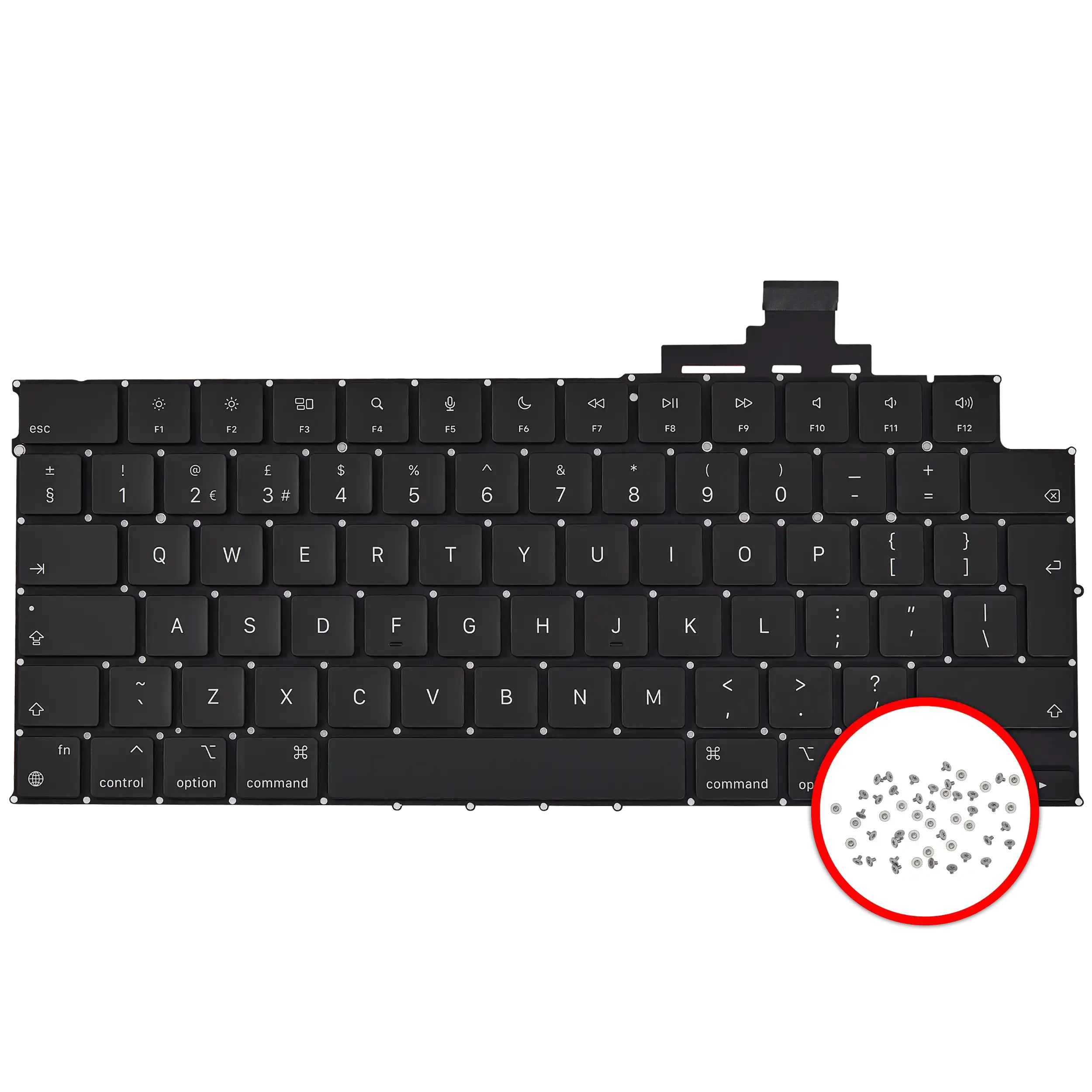 tastiera W/ Backlight e Viti per MacBook Air 15" (A3114 / Mid 2024) (UK English)