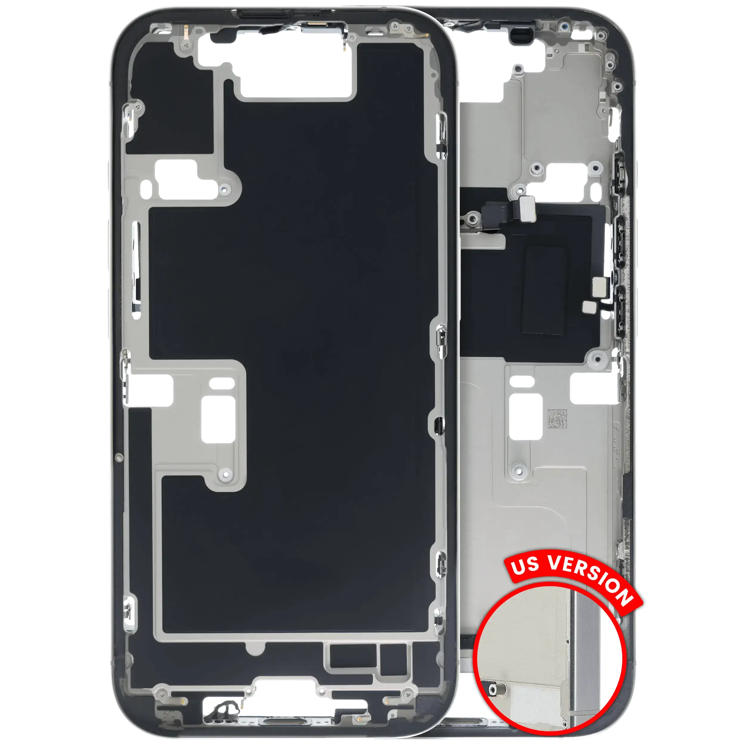 Frame centrale W/ Minuteria per iPhone 16 Pro (US Version) (Used Service Pack Pull: Grade B) (Titanio naturale)