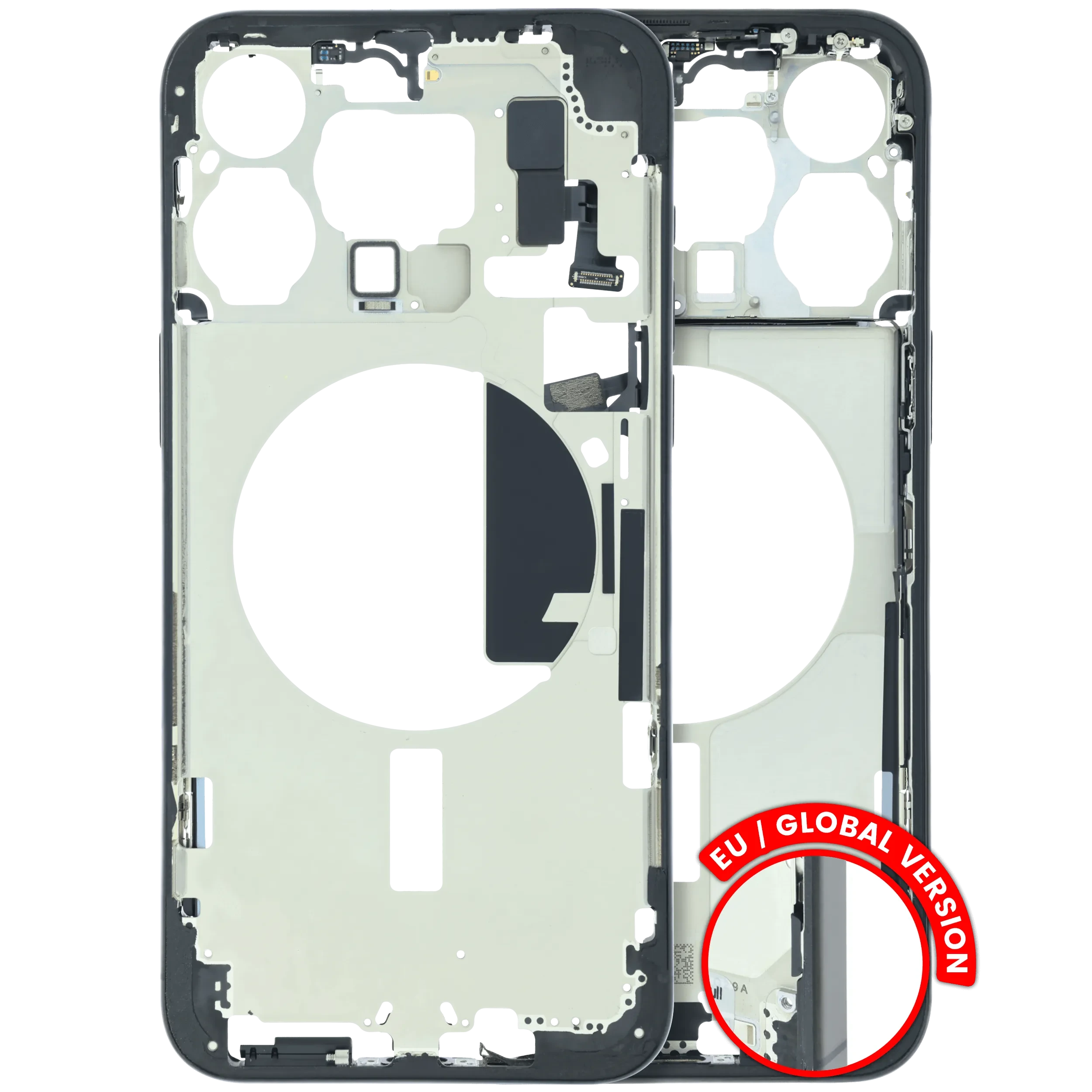 Frame centrale W/ Minuteria per iPhone 15 Pro Max (EU / Global Version) (Used Service Pack Pull: Grade B) (Titanio nero)
