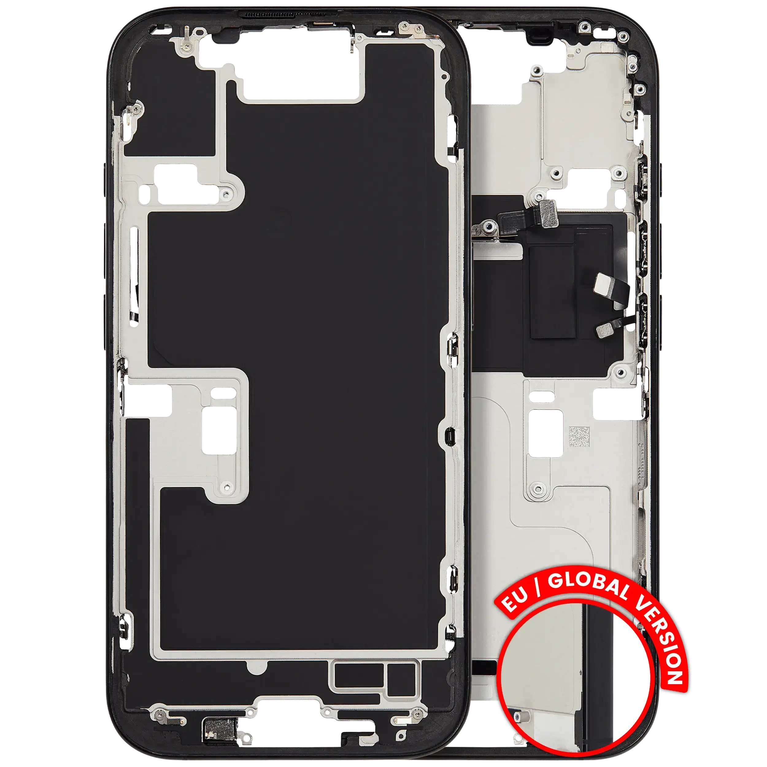 Frame centrale W/ Minuteria per iPhone 16 Pro (EU / Global Version) (Used Service Pack Pull: Grade C) (Titanio nero)