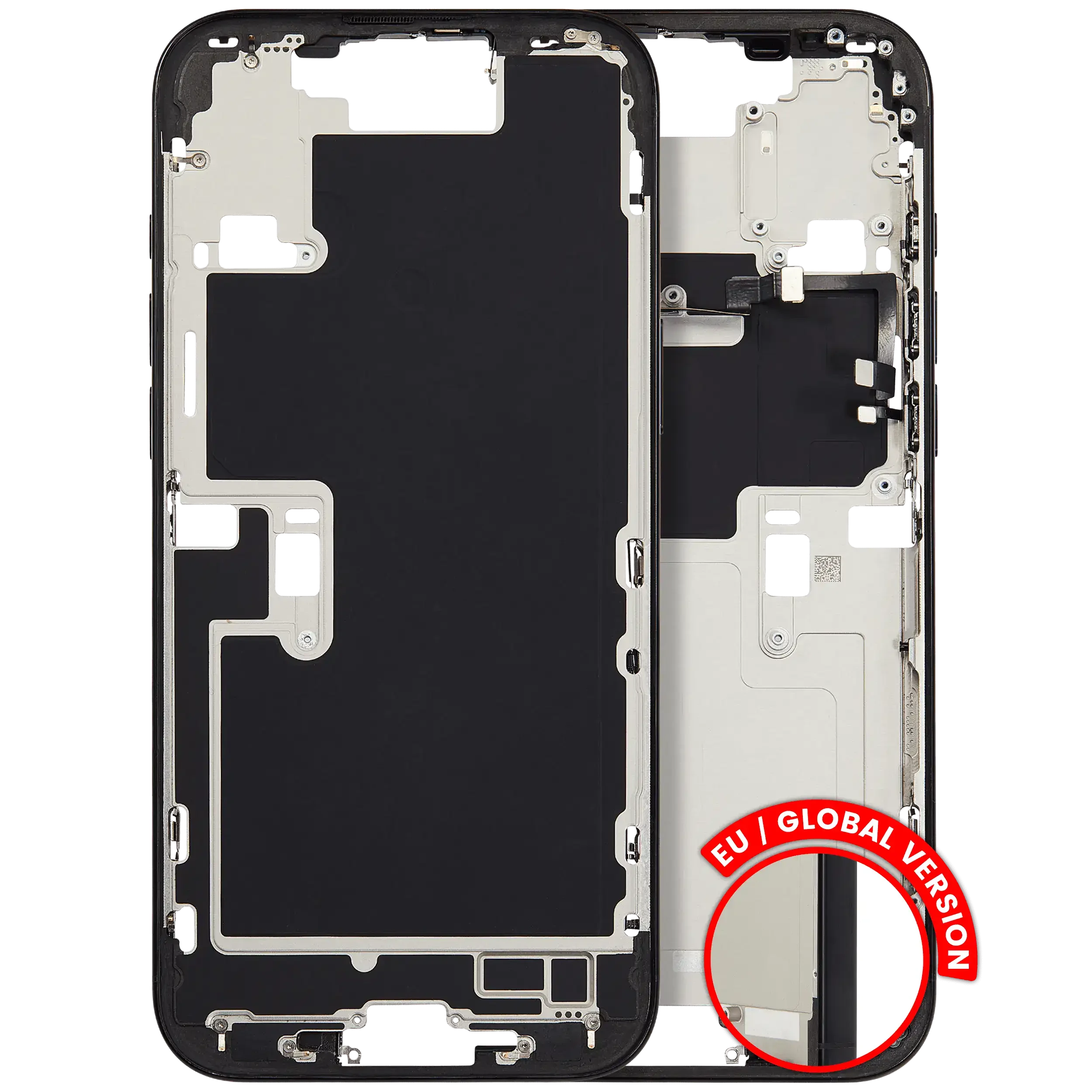 Frame centrale W/ Minuteria per iPhone 16 Pro Max (EU / Global Version) (Used Service Pack Pull: Grade C) (Titanio nero)