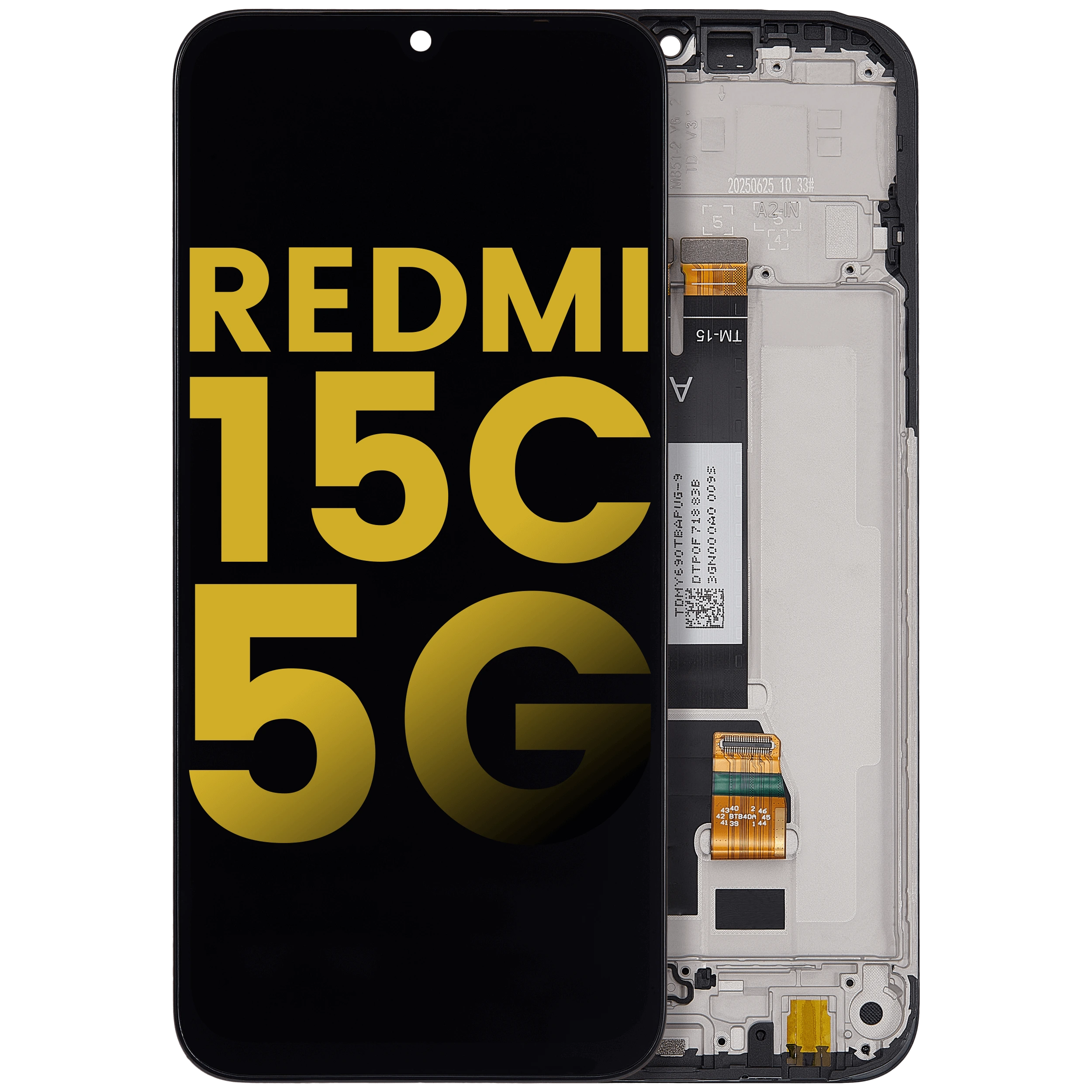 Display LCD completo con Frame per Xiaomi Redmi 15C 5G / Redmi 15R (Refurbished) (tutti i colori)