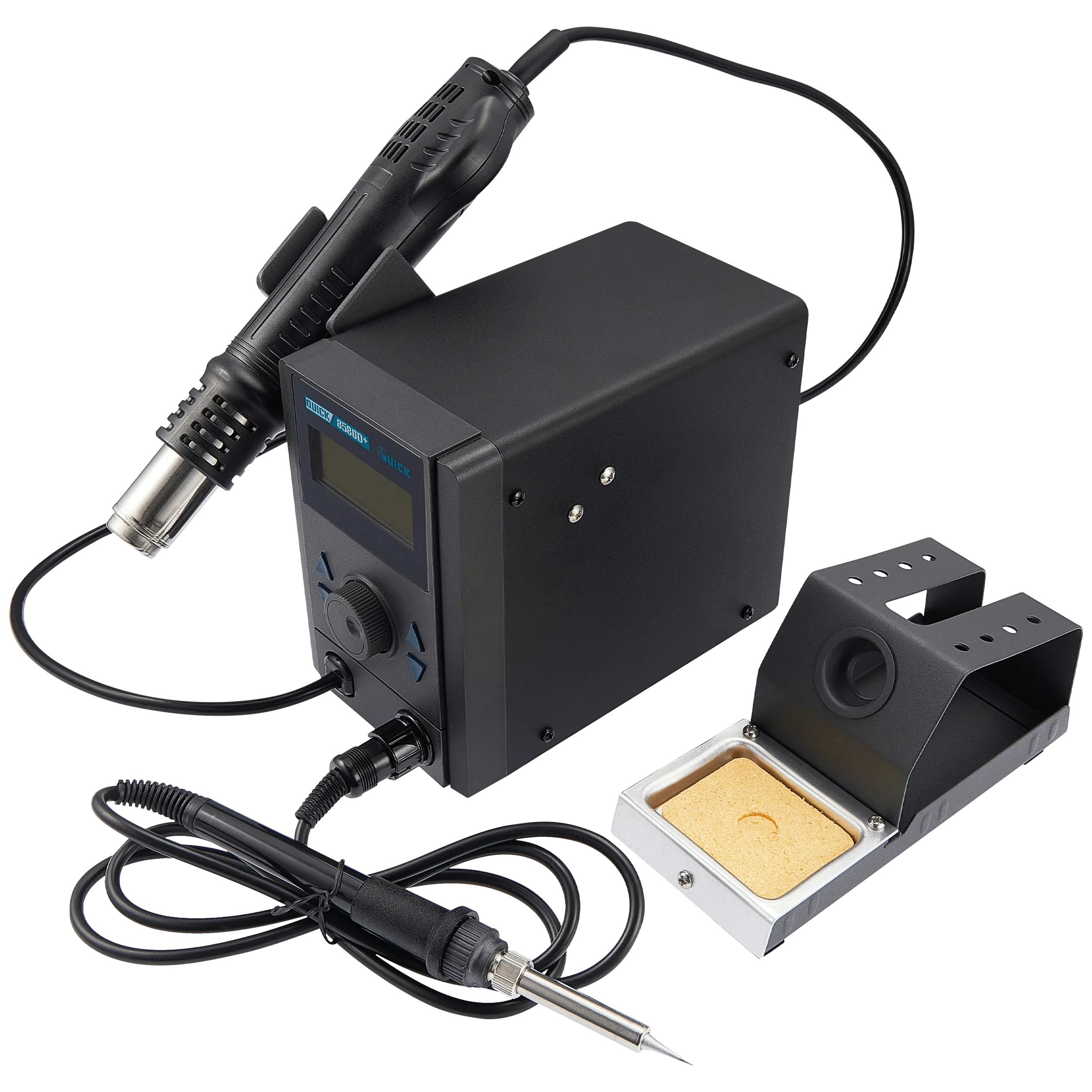 8586D 800W Solder Station 2 in 1 Hot Air Gun Lead-Free Rework Station e Soldering Iron (Quick) (220V / versione EU)