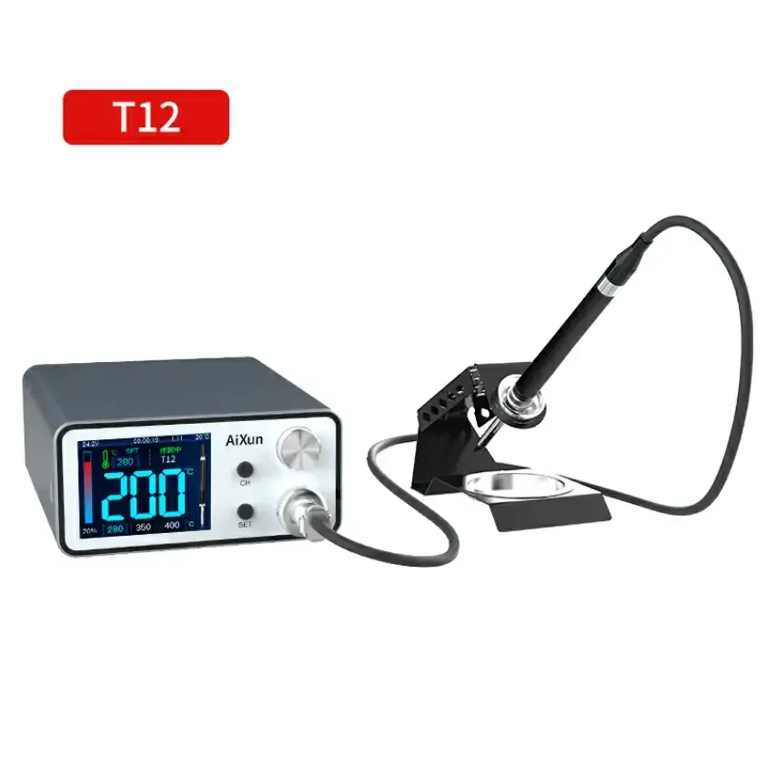 T3A Intelligent stazione saldante con T12 Handle e Iron Tips (Aixun) (220V / versione EU)
