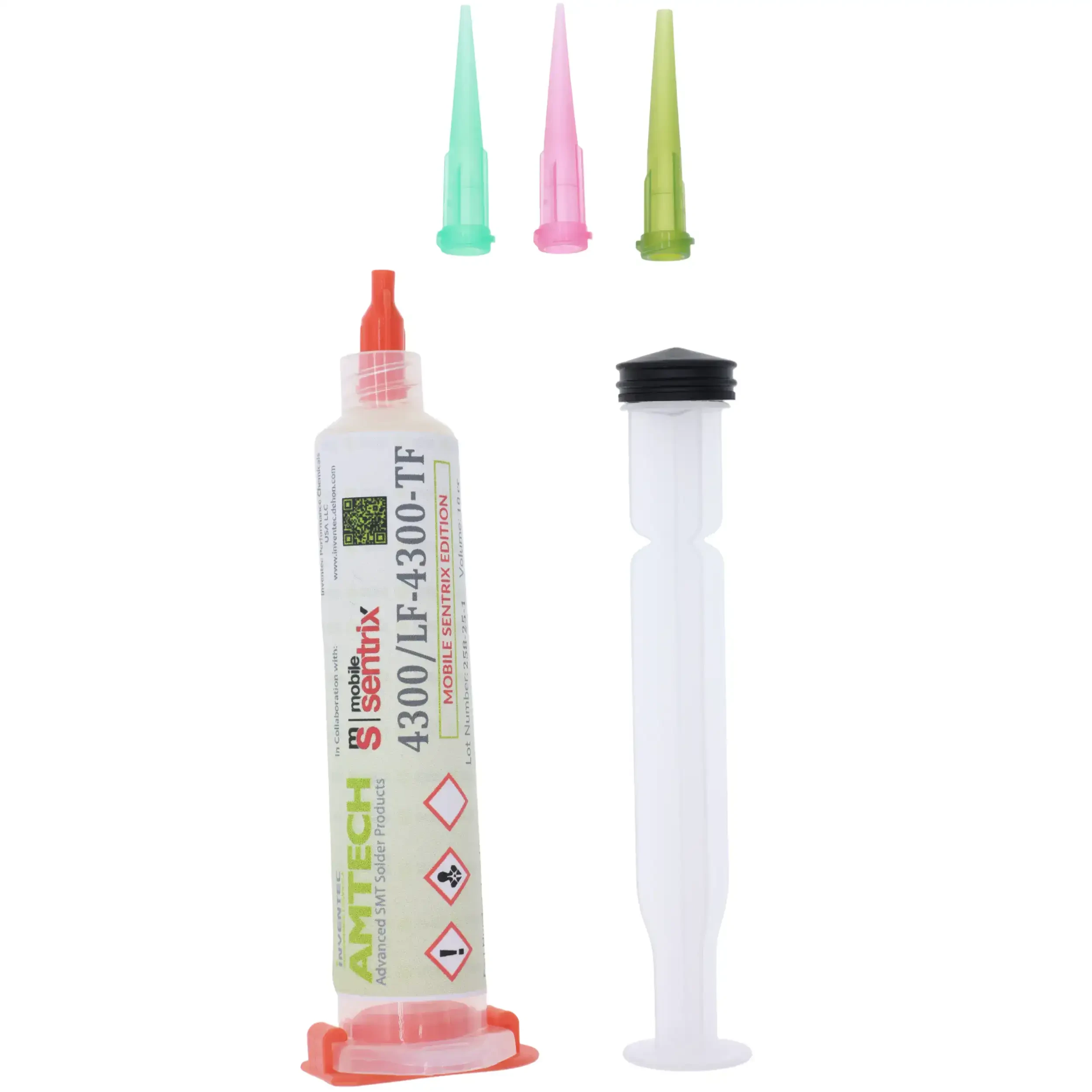 Tacky Flux Paste 10cc Syringe Water-Washable (LF-4300 / 16040) (Amtech)