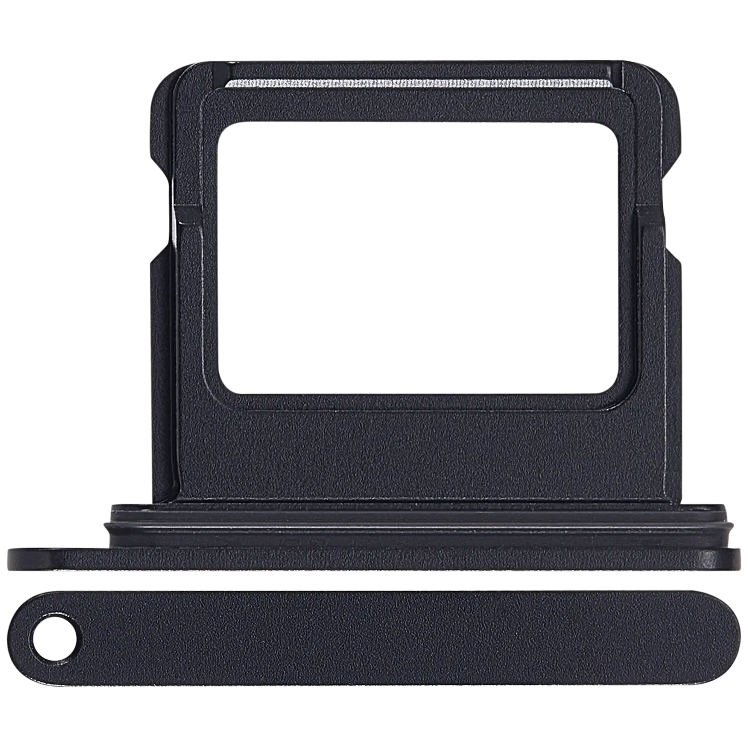 Carrellino SIM singola compatibile per iPhone 17 (Nero)
