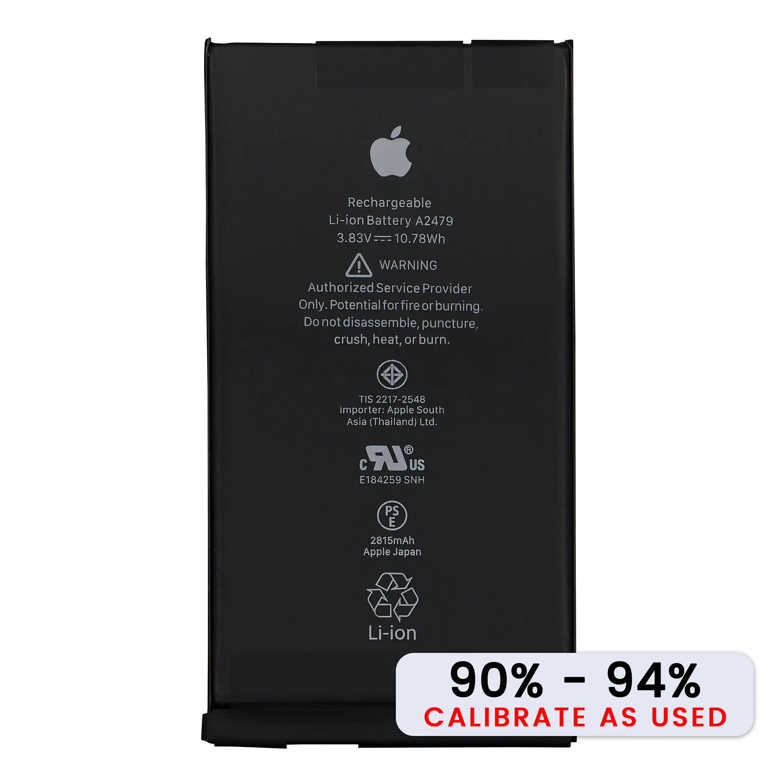 Batteria di ricambio per iPhone 12 / 12 Pro (Used Service Pack Pull: Grade C / SOH 90% to 94%)
