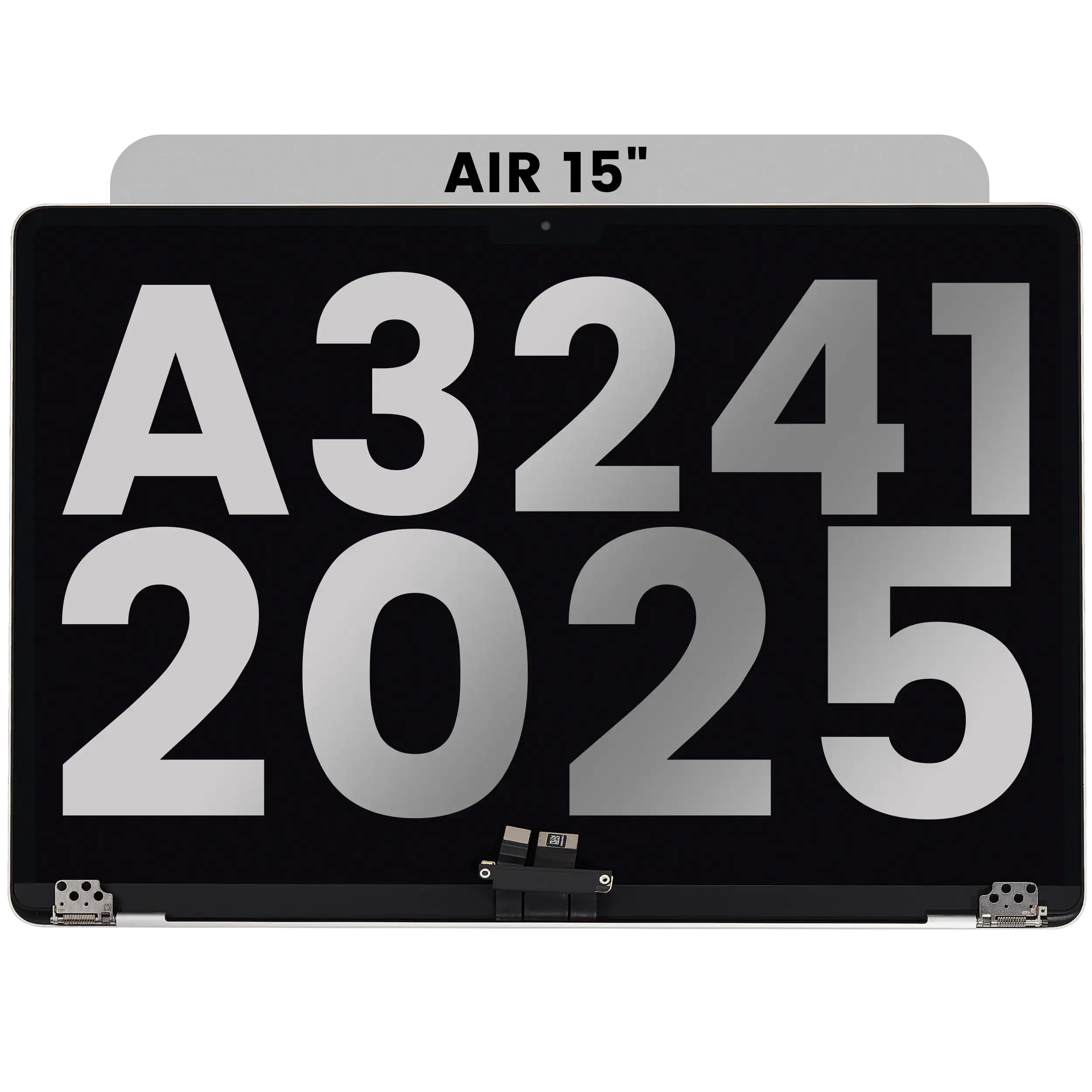 Display LCD completo per MacBook Air 15" (A3241 / Early 2025) (Used Service Pack Pull: grado A) (Argento)