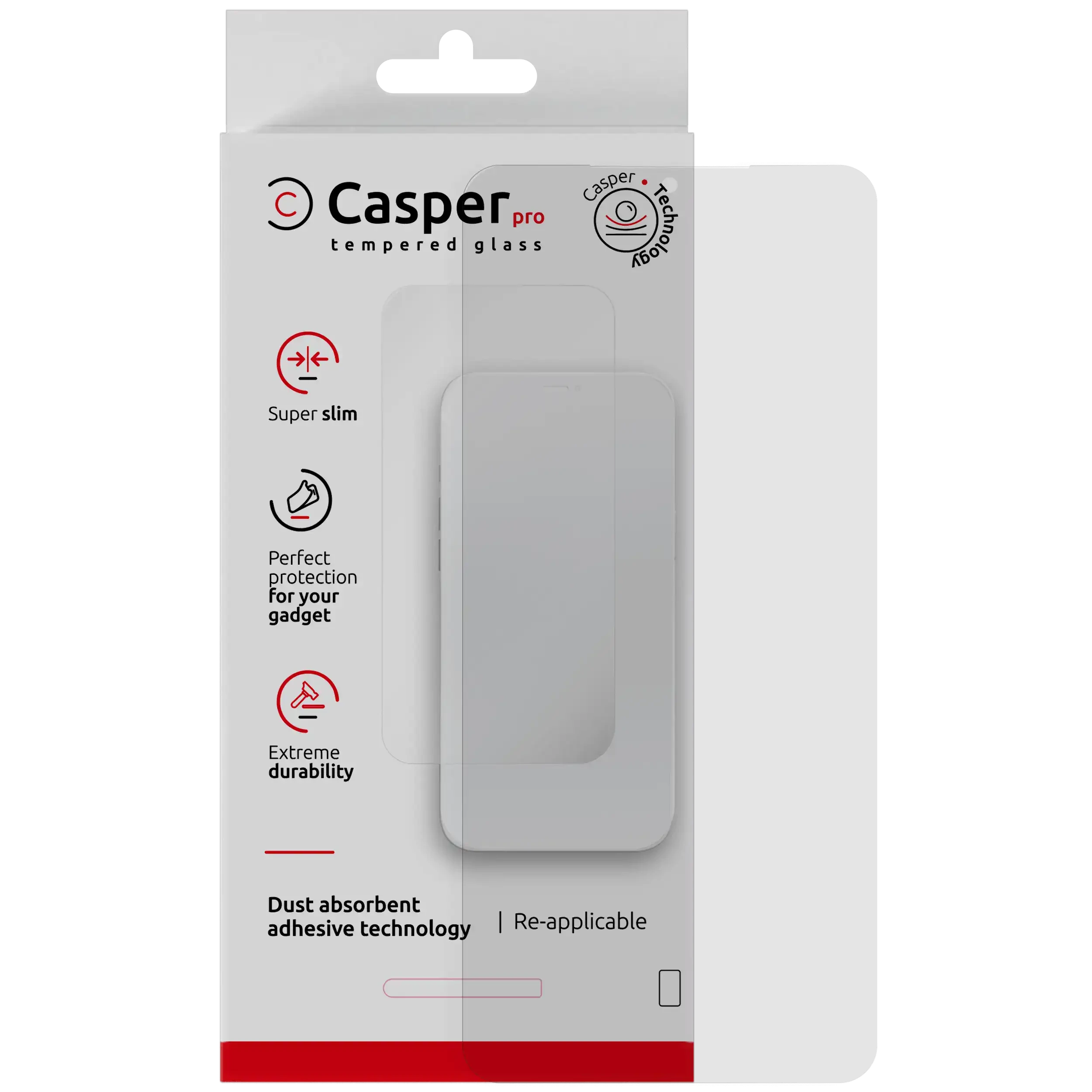 Casper Pro Vetro temperato per Samsung Galaxy A07 5G (confezione retail) (Trasparente)