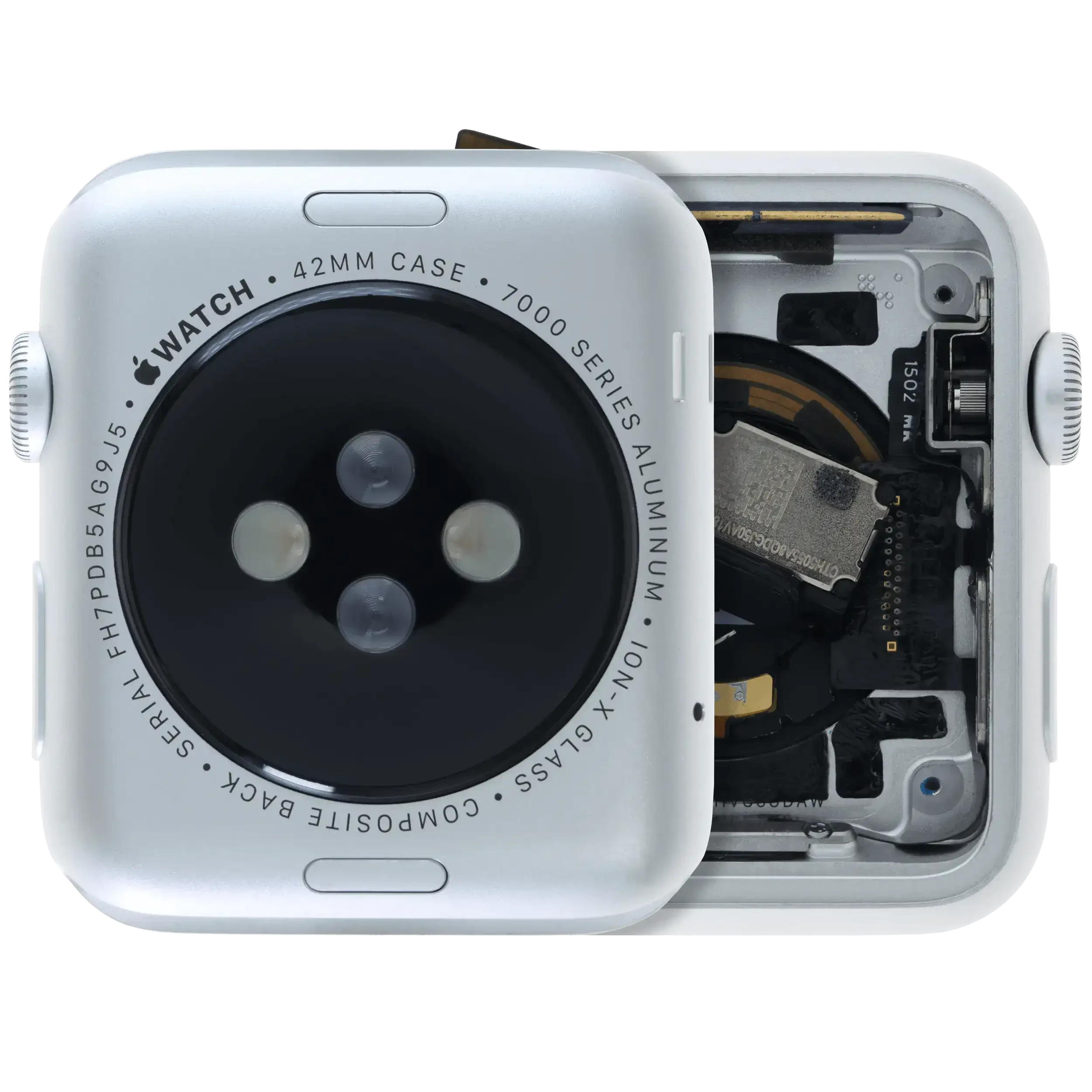 Scocca completa compatibile per Watch Series 1 (42MM) (Used Service Pack Pull: grado A) (Cellular Version) (Aluminum / Argento)
