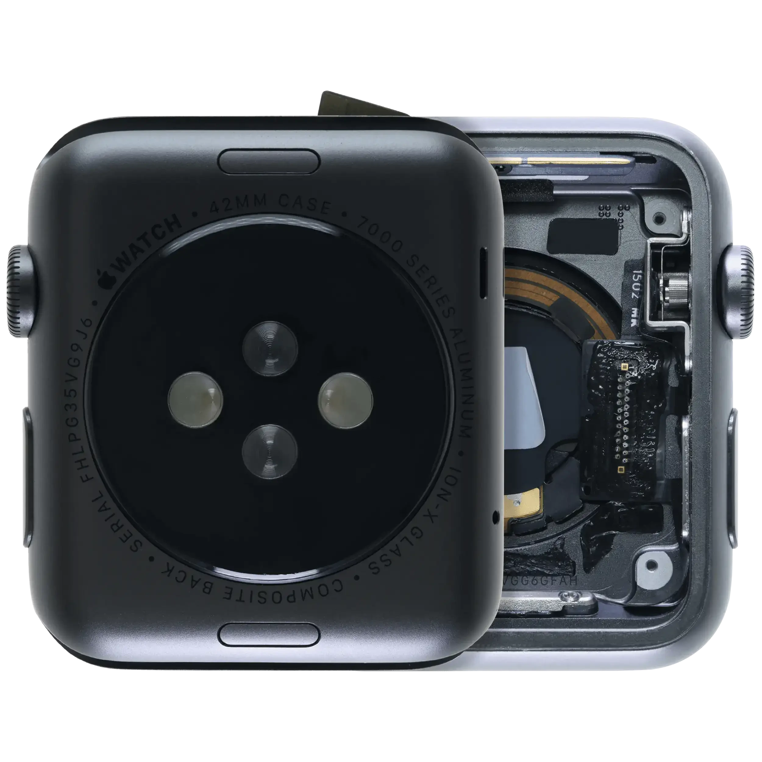 Scocca completa compatibile per Watch Series 1 (42MM) (Used Service Pack Pull: grado A) (Cellular Version) (Aluminum / Nero siderale)