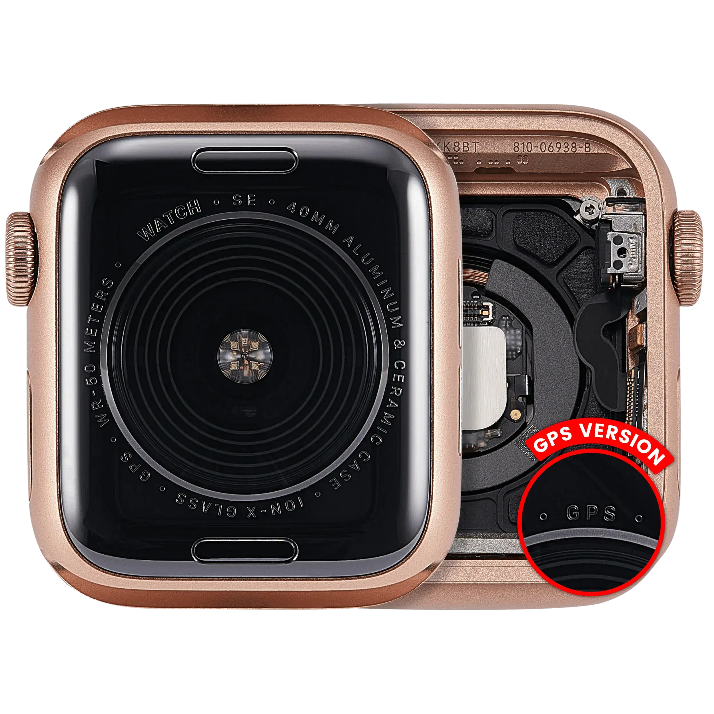 Scocca completa compatibile per Watch Series SE 1st (40MM) (Used Service Pack Pull: grado A) (GPS Version) (Aluminum / Oro)