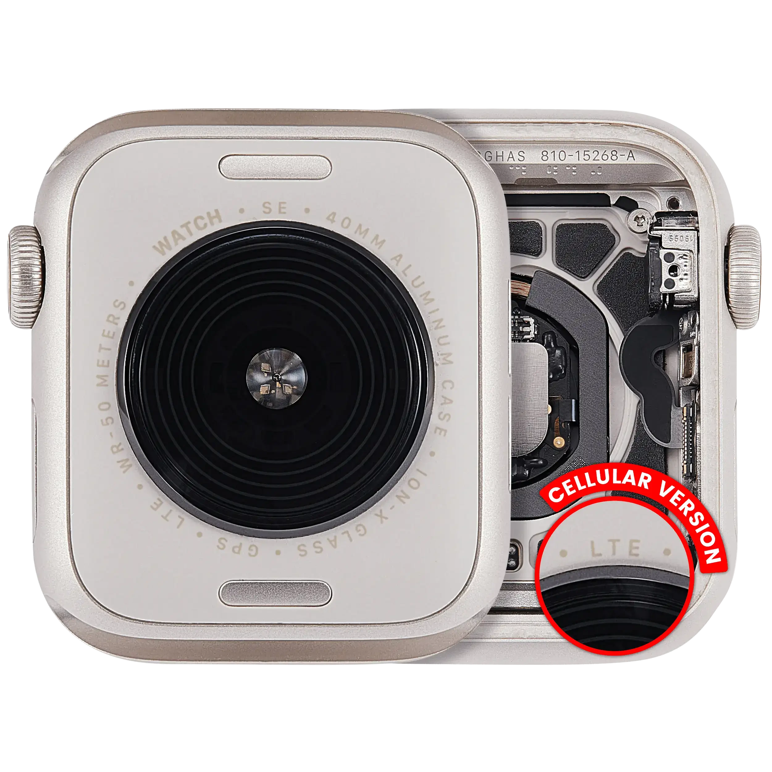 Scocca completa compatibile per Watch Series SE 2nd (40MM)(Aluminum/Galassia)(Cellular Version)
