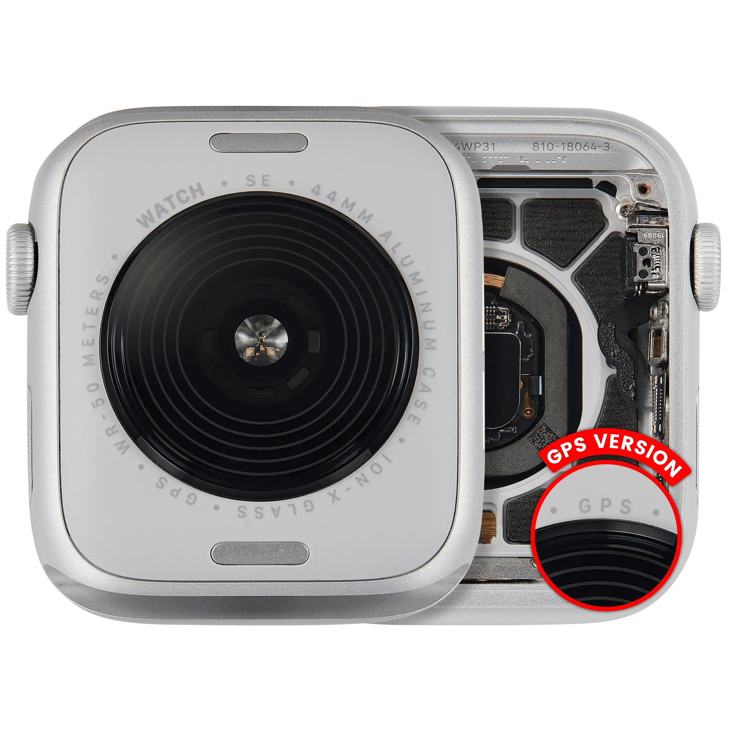 Scocca completa compatibile per Watch Series SE 2nd (44MM) (Used Service Pack Pull: grado A) (GPS Version) (Aluminum / Argento)