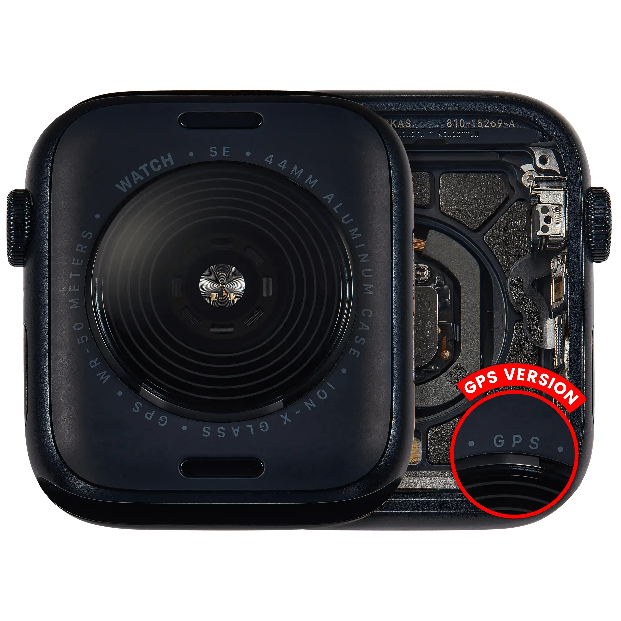 Scocca completa compatibile per Watch Series SE 2nd (44MM) (Used Service Pack Pull: grado A) (GPS Version) (Aluminum / Mezzanotte)