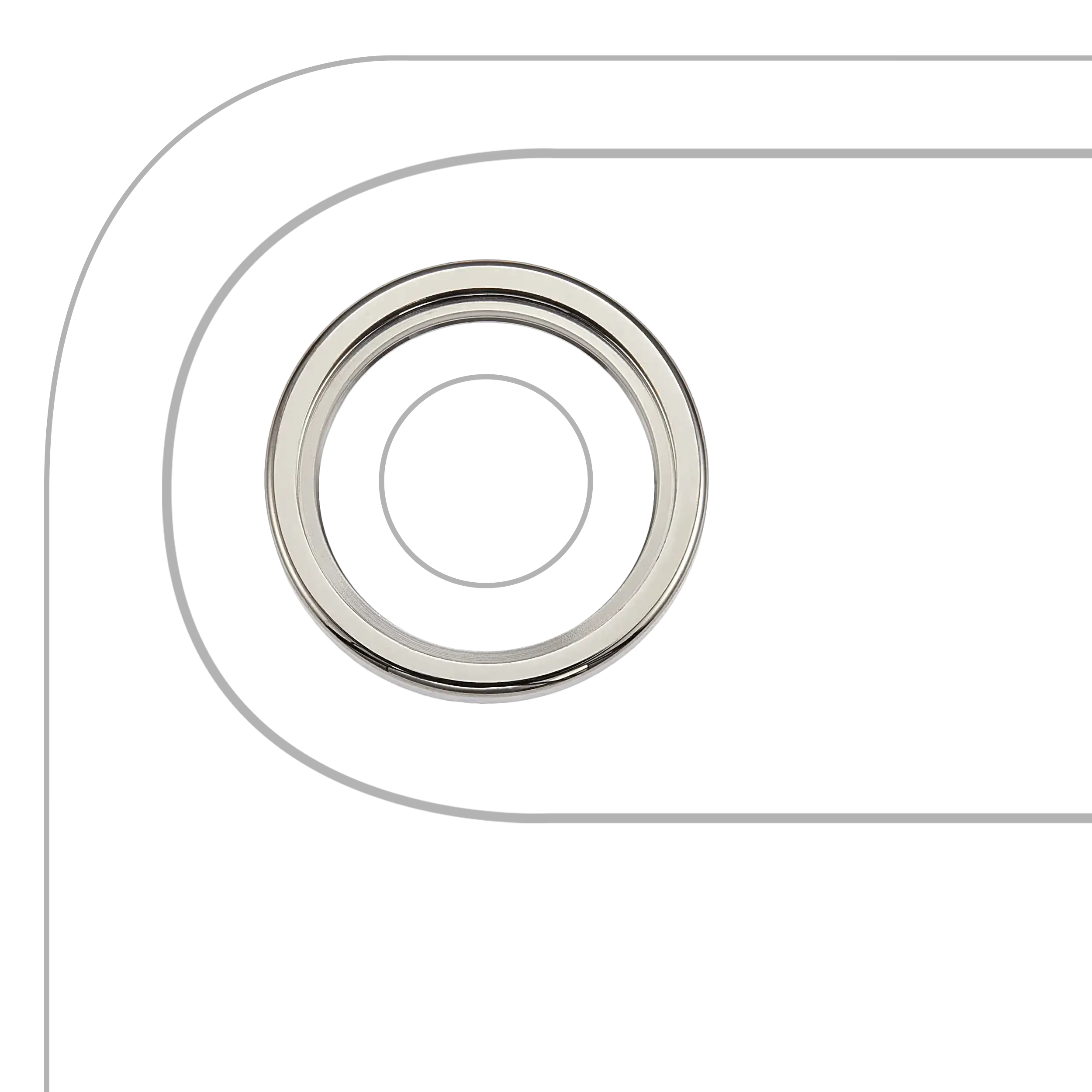 Lente fotocamera posteriore con staffa e Cornice per iPhone Air (3 set pezzi) (Premium) (Oro chiaro)