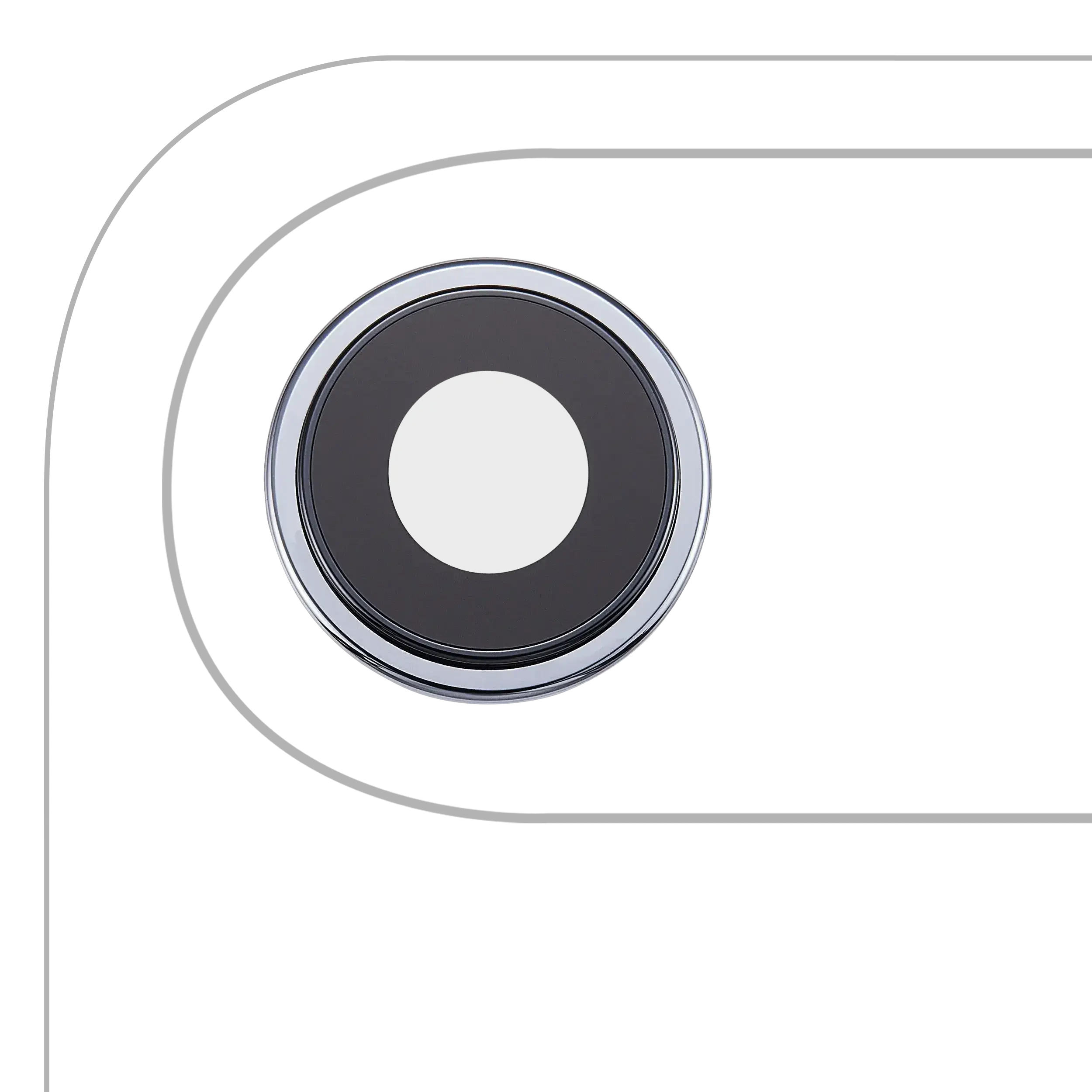 Lente fotocamera posteriore con staffa e Cornice per iPhone Air (3 set pezzi) (Premium) (Blu cielo)