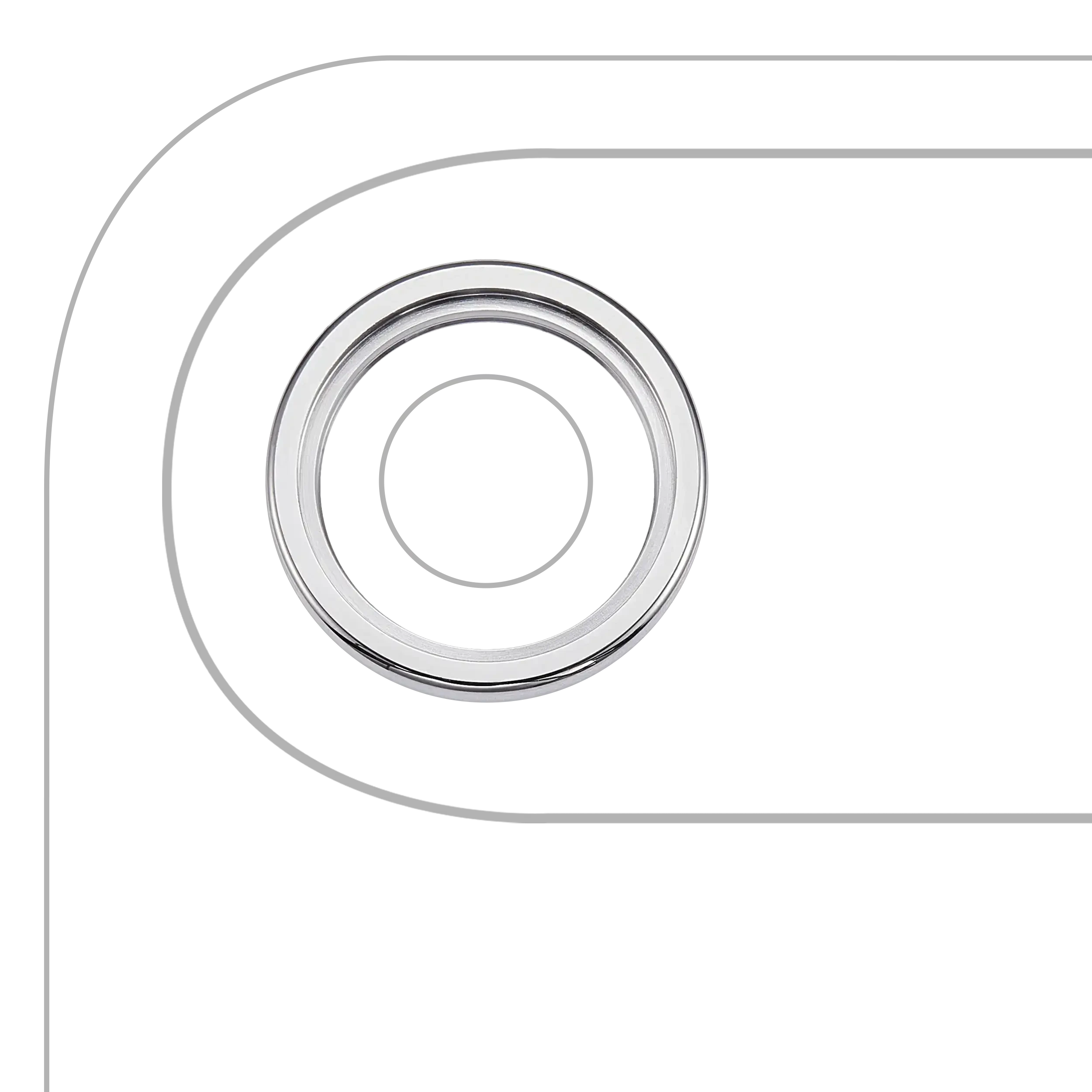 Cornice fotocamera posteriore Ring Only per iPhone Air (Bianco nuvola)