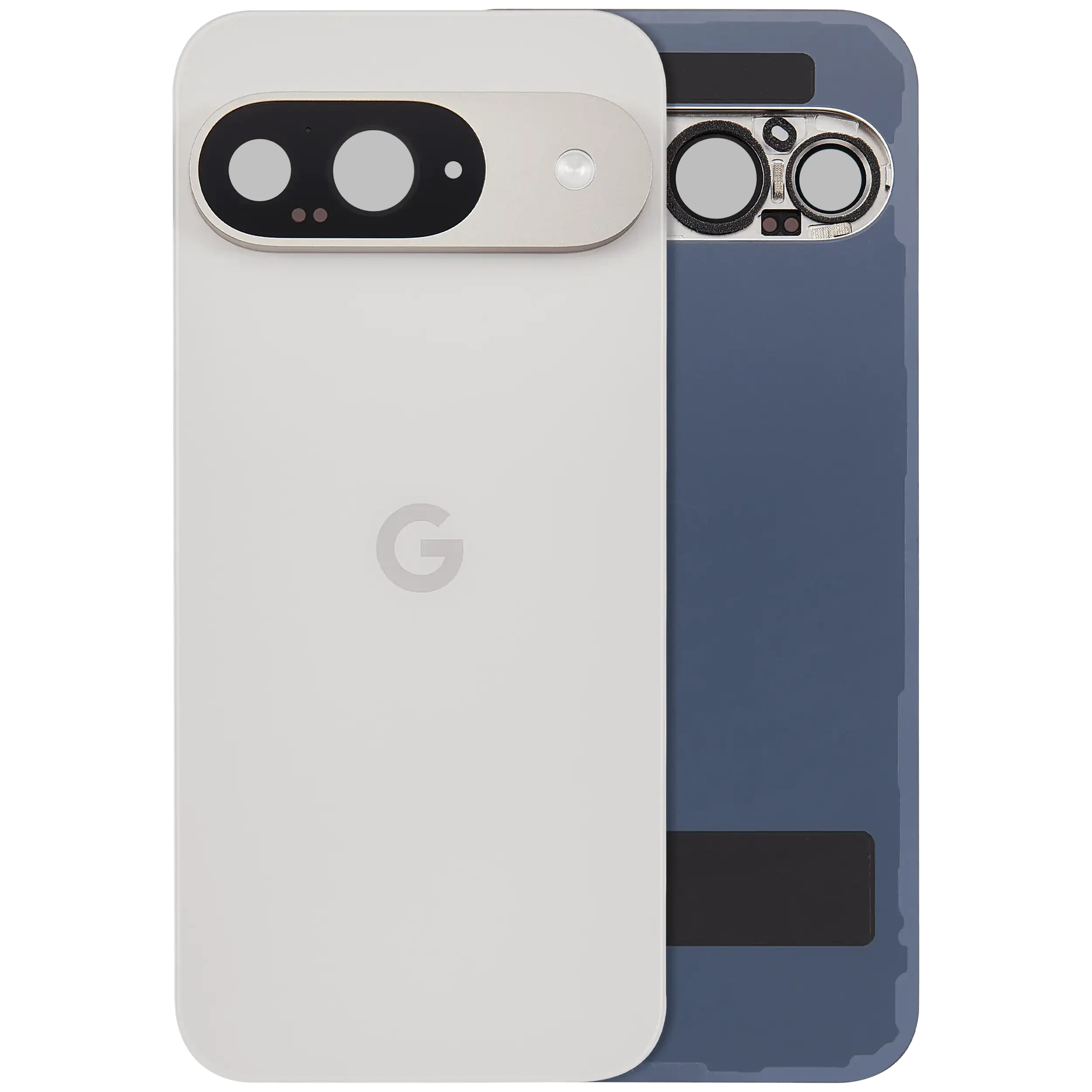vetro cover posteriore con Vetro fotocamera per Google Pixel 9 (Used Service Pack Pull: grado A) (Porcelain)