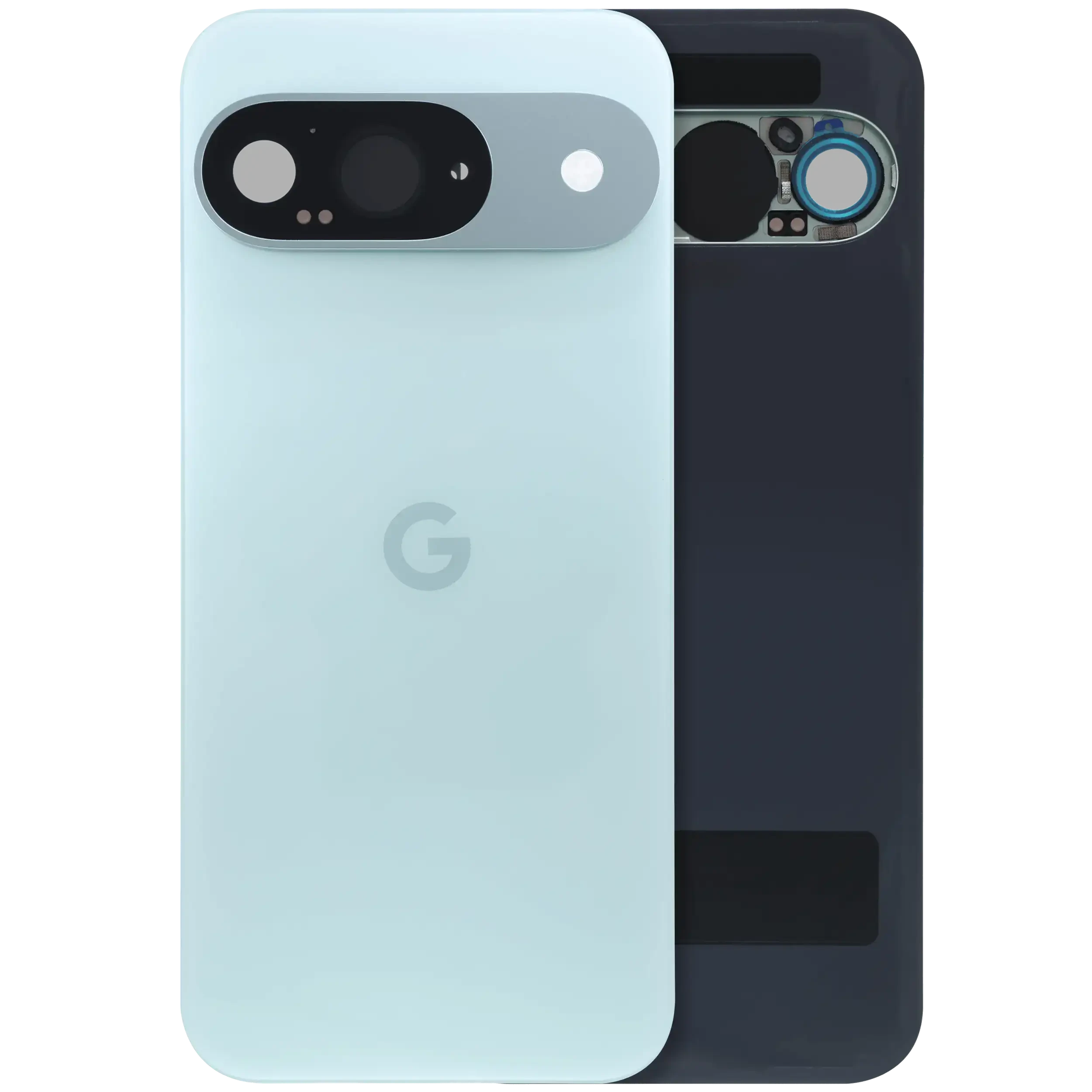 vetro cover posteriore con Vetro fotocamera per Google Pixel 9 (Used Service Pack Pull: grado A) (Wintergreen)