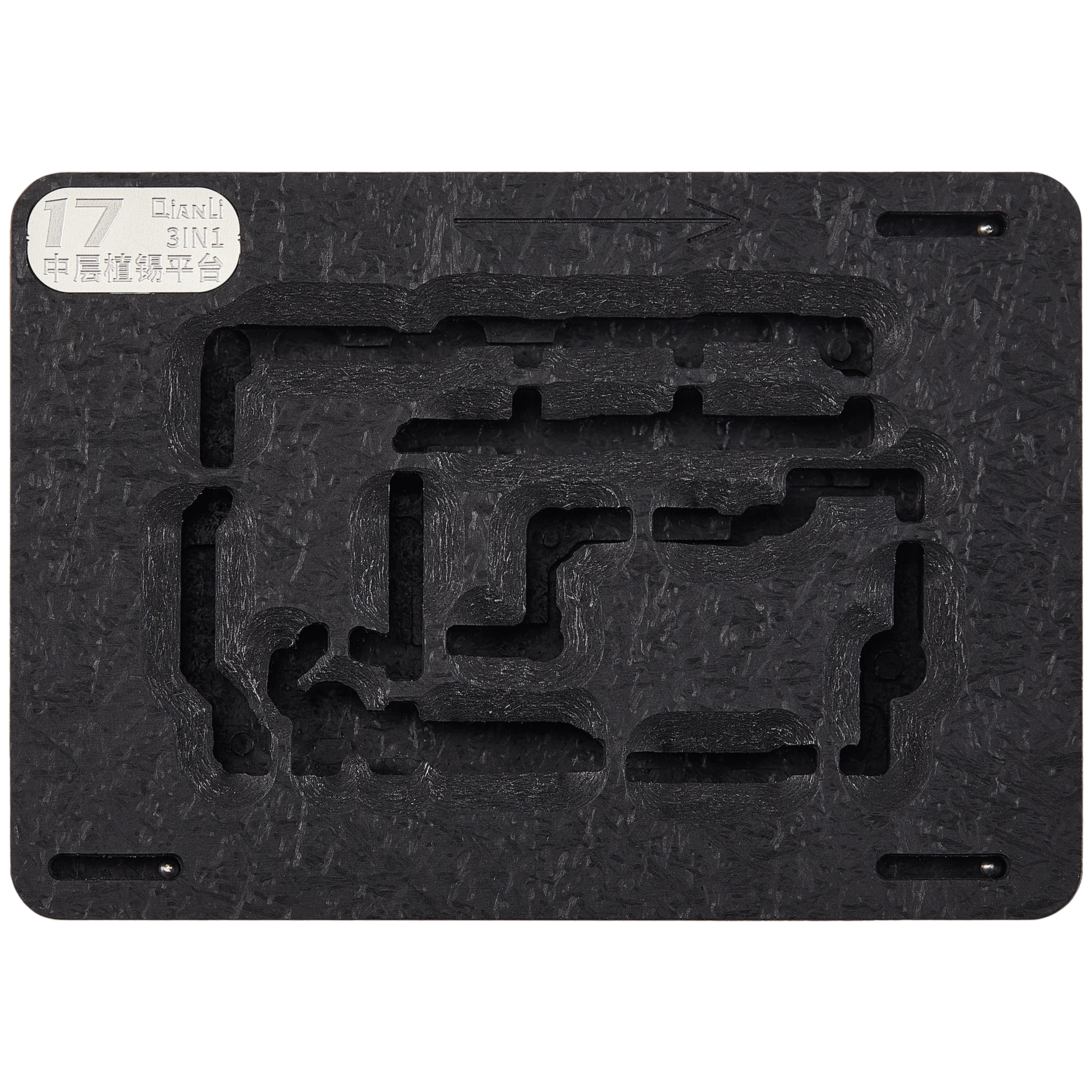3in1 Frame centrale Reballing Platform per iPhone 17 / 17 Pro / 17 Pro Max (Qianli)