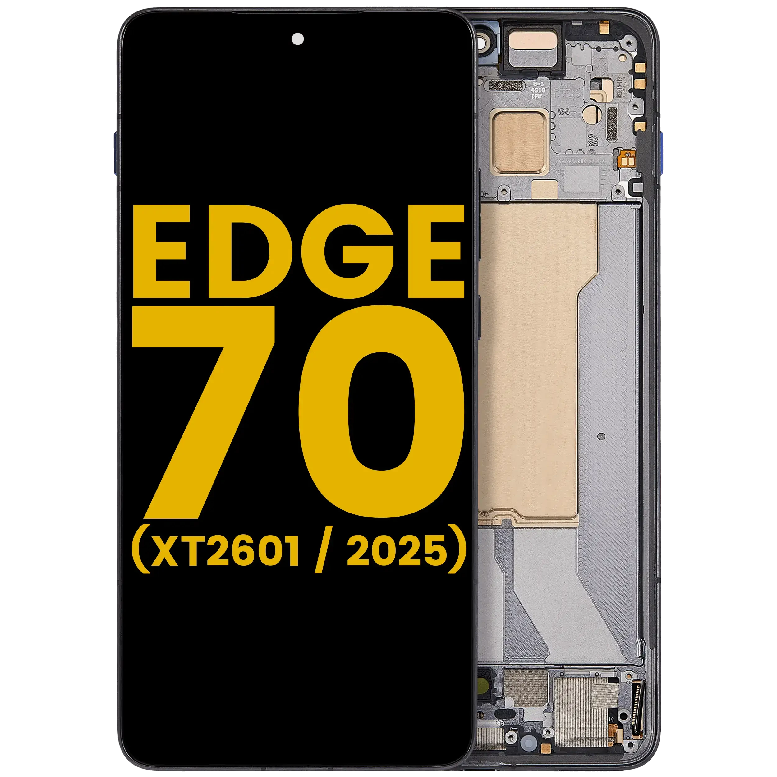 Display OLED completo con Frame per Motorola Edge 70 ( XT2601 / 2025）(Refurbished) (Gadget Grigio)