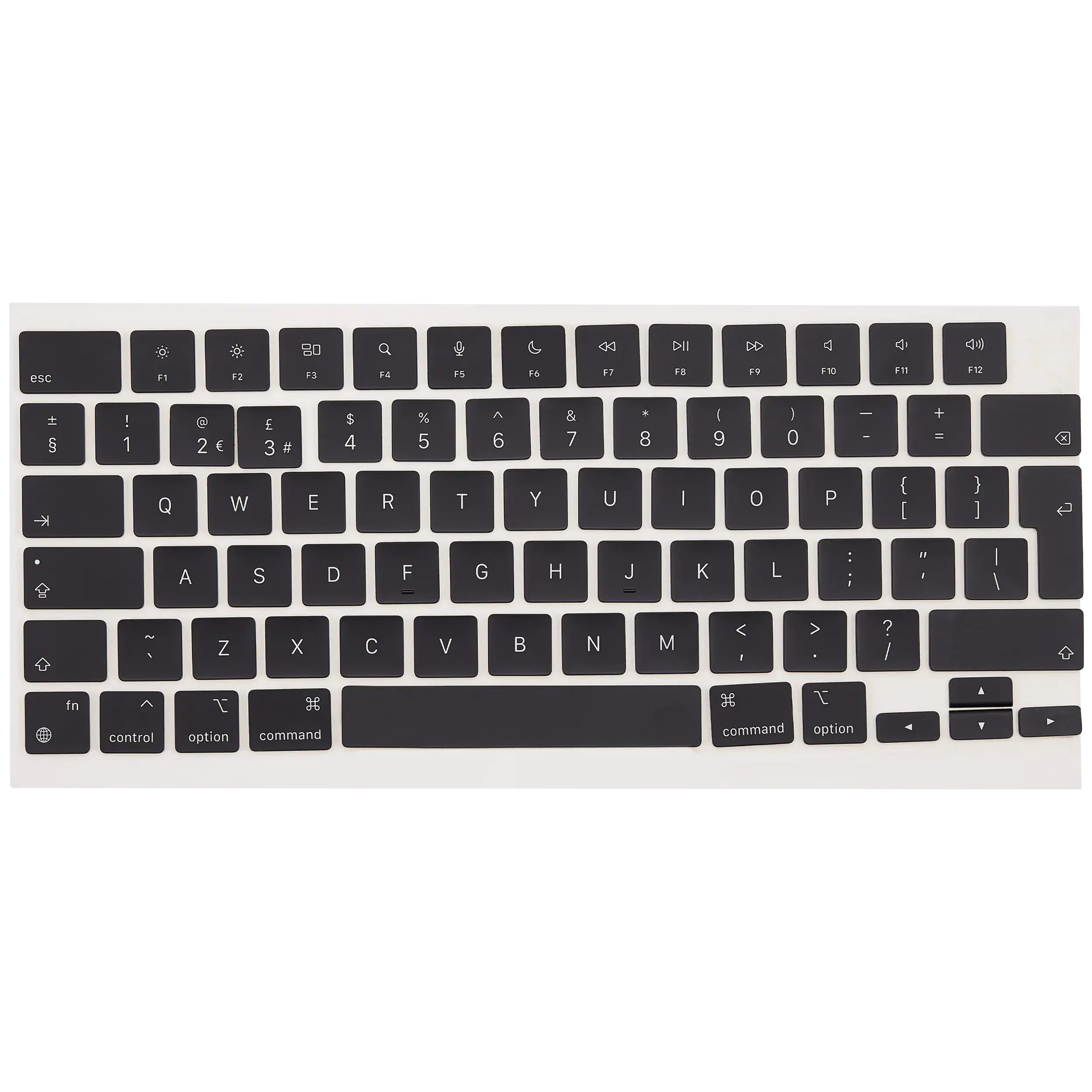AZERTY Keycaps per MacBook Pro 14" (A2442 / A2779 / A2918 / A2992) / Pro 16" (A2485 / A2780 / A2991) (Late 2021 to Late 2023) (UK English)