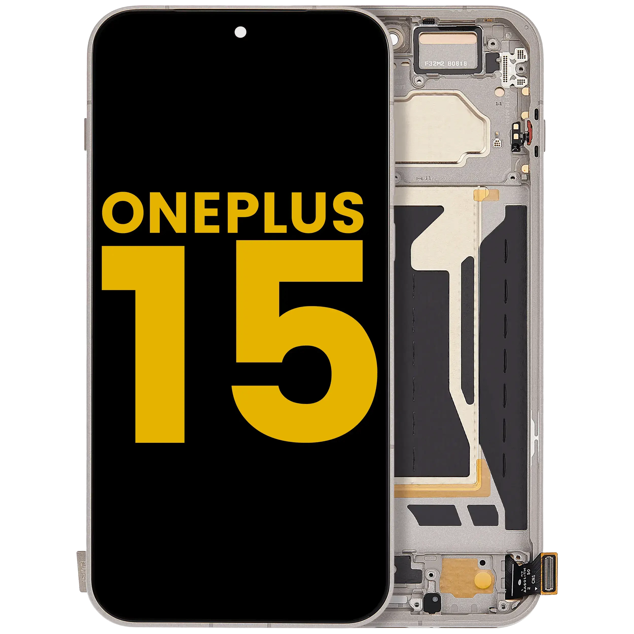 Display OLED completo con Frame per OnePlus 15 (Refurbished) (Sand Storm)
