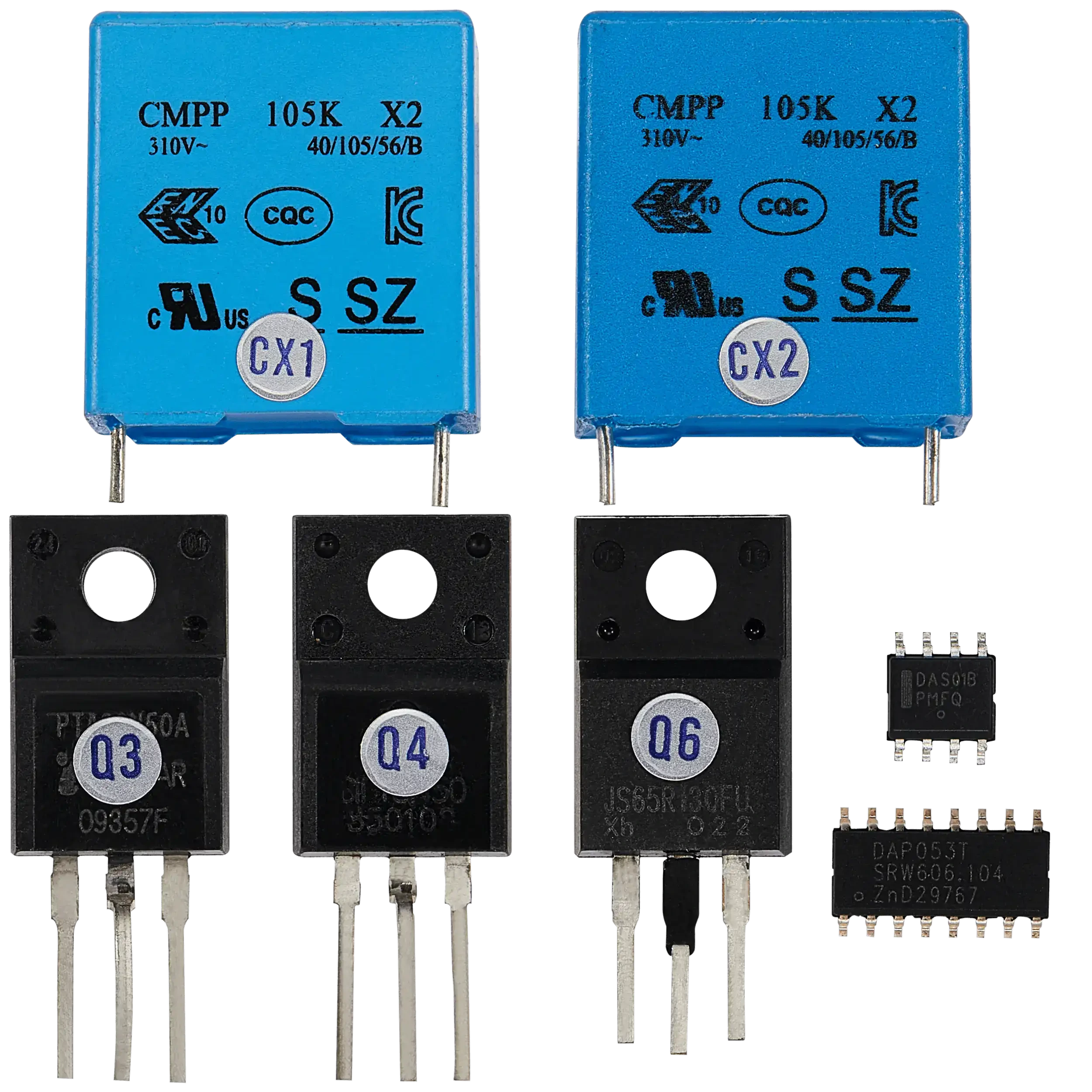 Power Supply Kit riparaziones per PlayStation 5 (ADP-400DR / ADP-400ER) (7 set pezzi) (saldatura richiesta)
