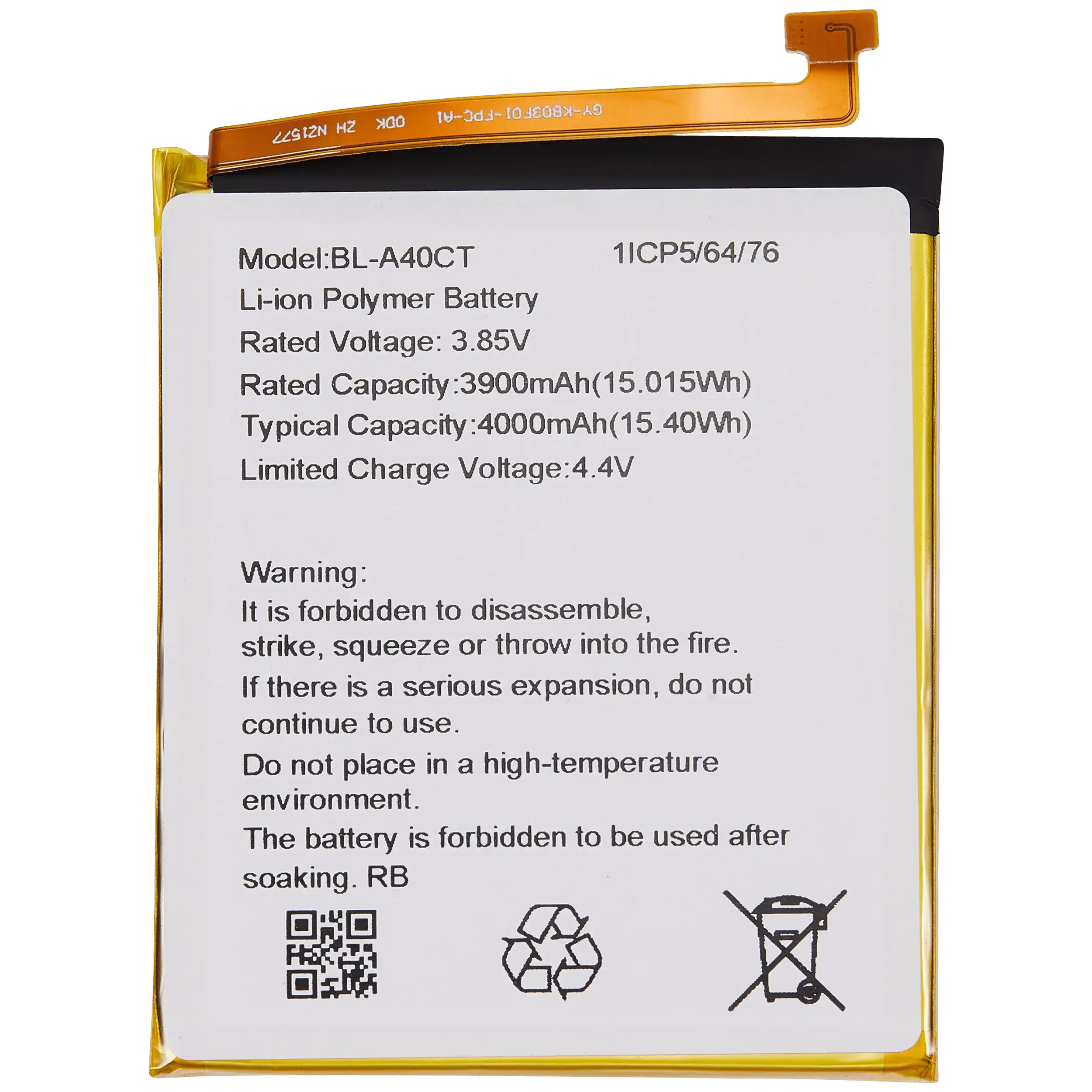 Batteria di ricambio per Cricket Innovate E 5G (BL - A40CT)