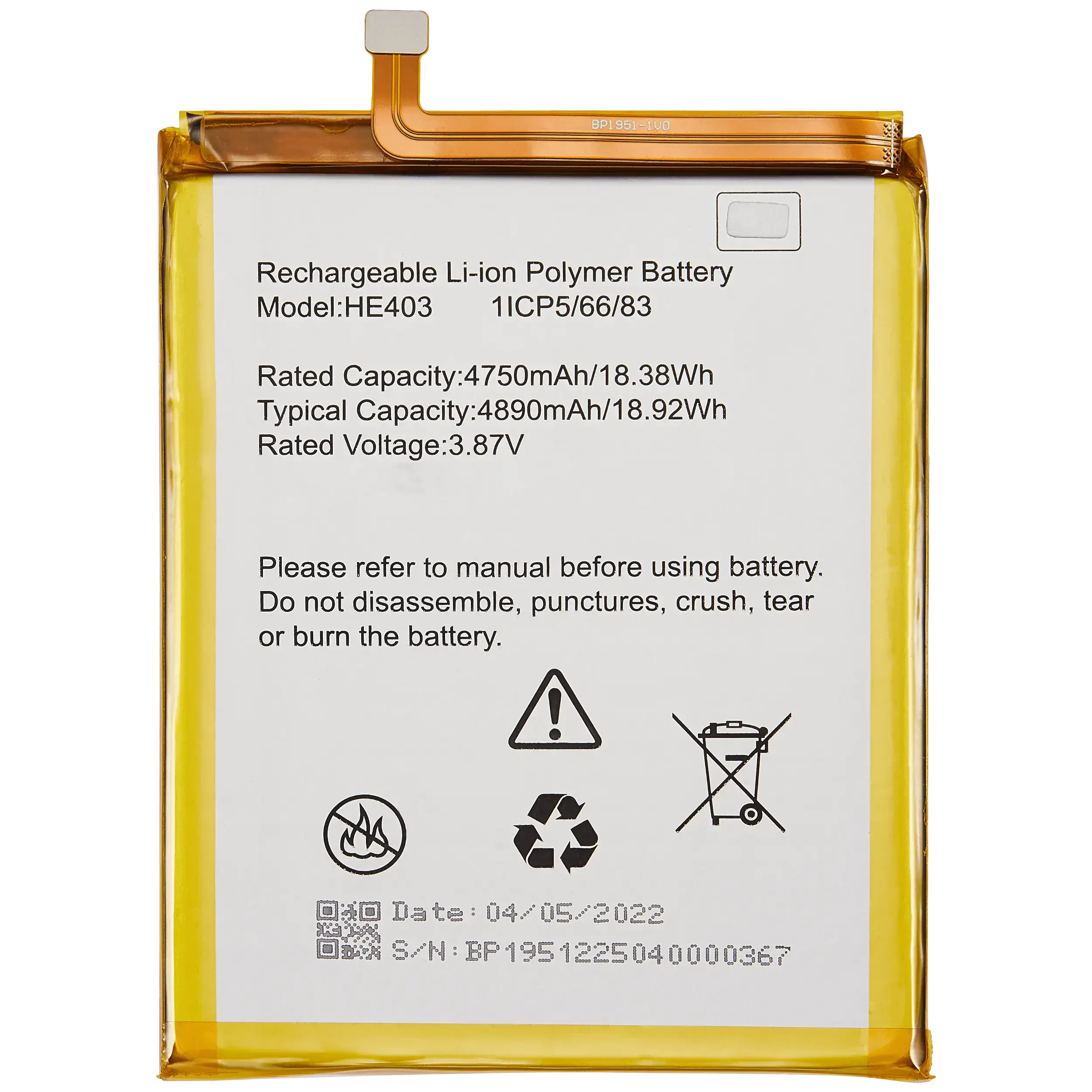 Batteria di ricambio per AT e T Radiant Max 5G (EA211001) (CS - CKA211SL.3)