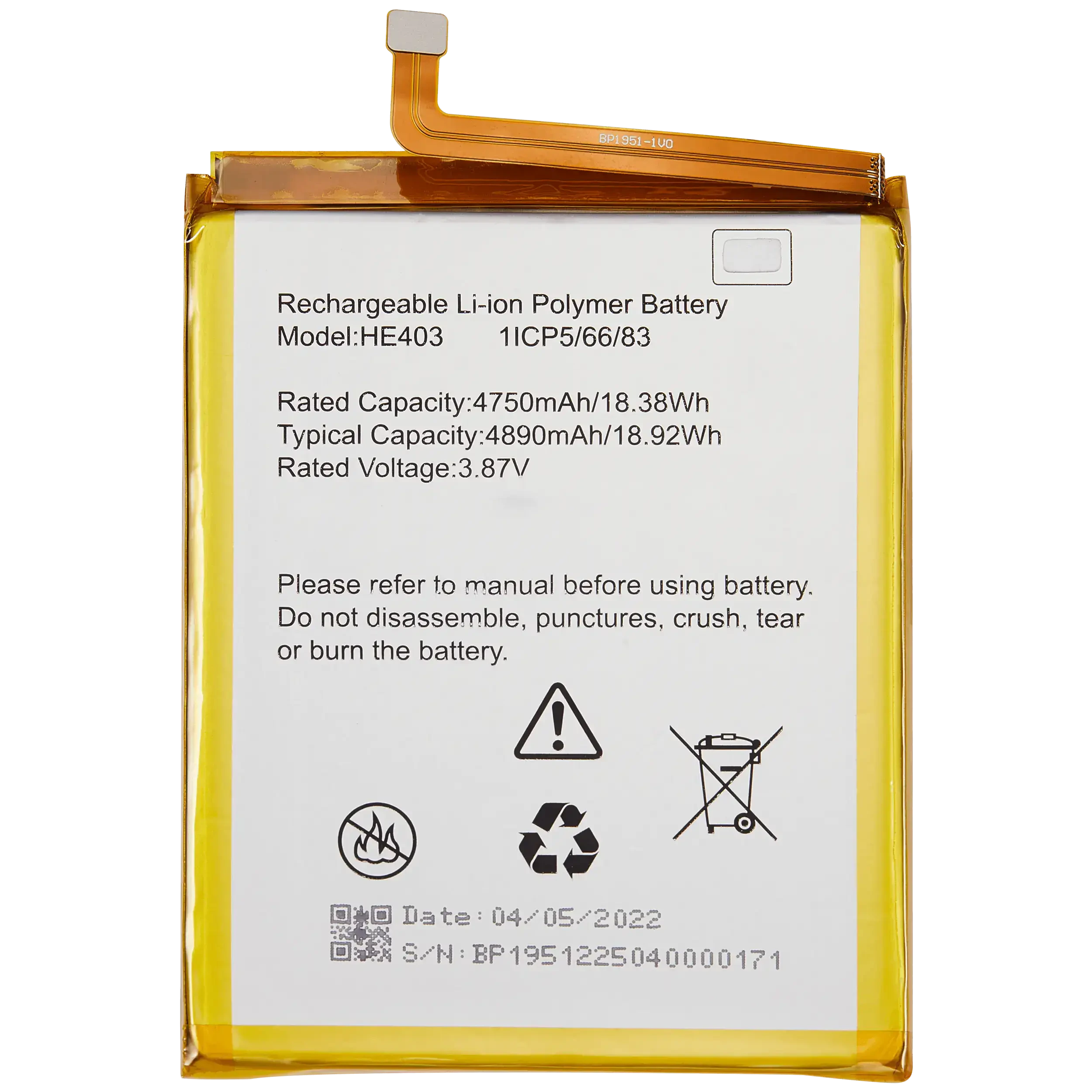 Batteria di ricambio per Cricket Dream 5G (HE403)