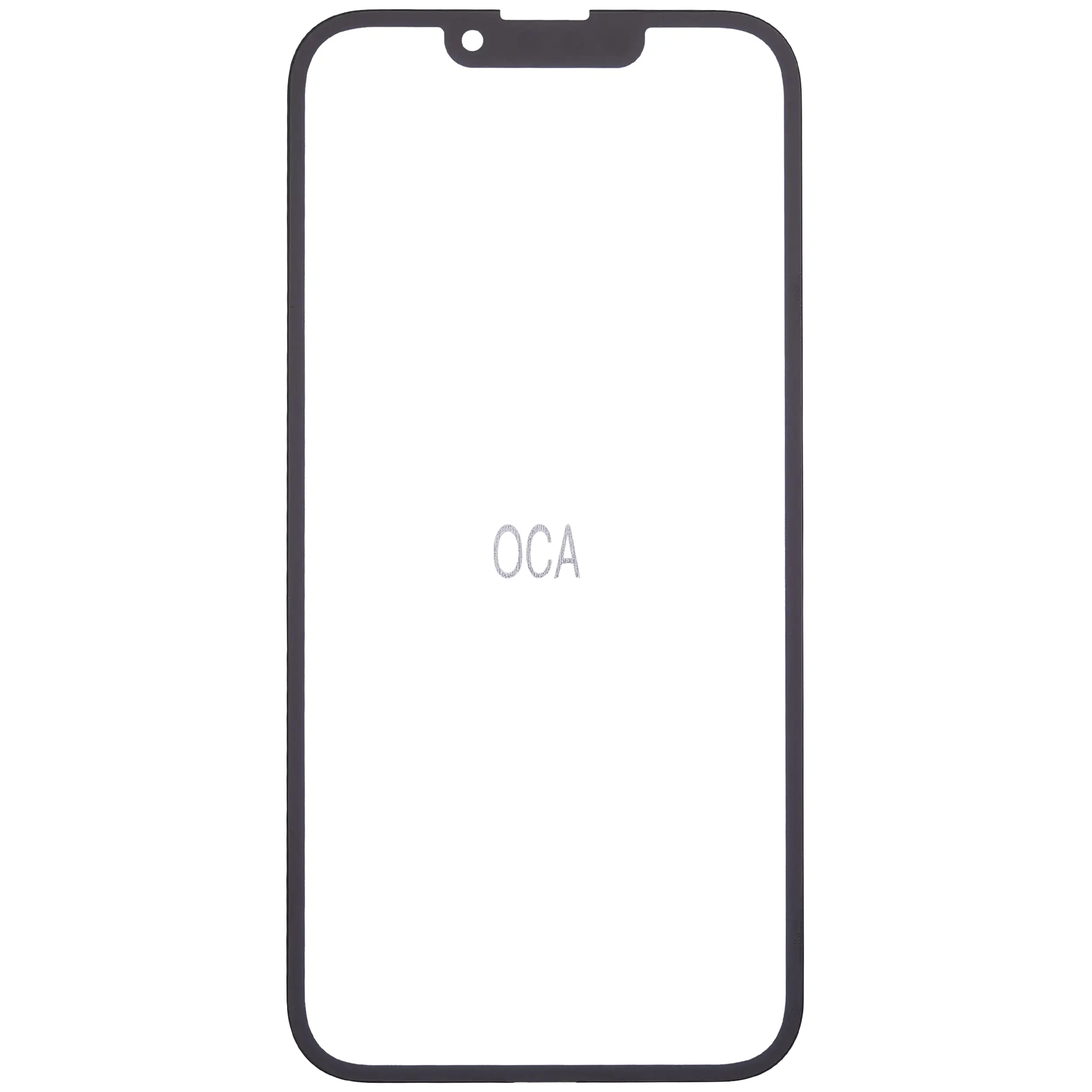 2 in 1 (vetro + OCA preinstallato) per iPhone 13 (10 pezzi)