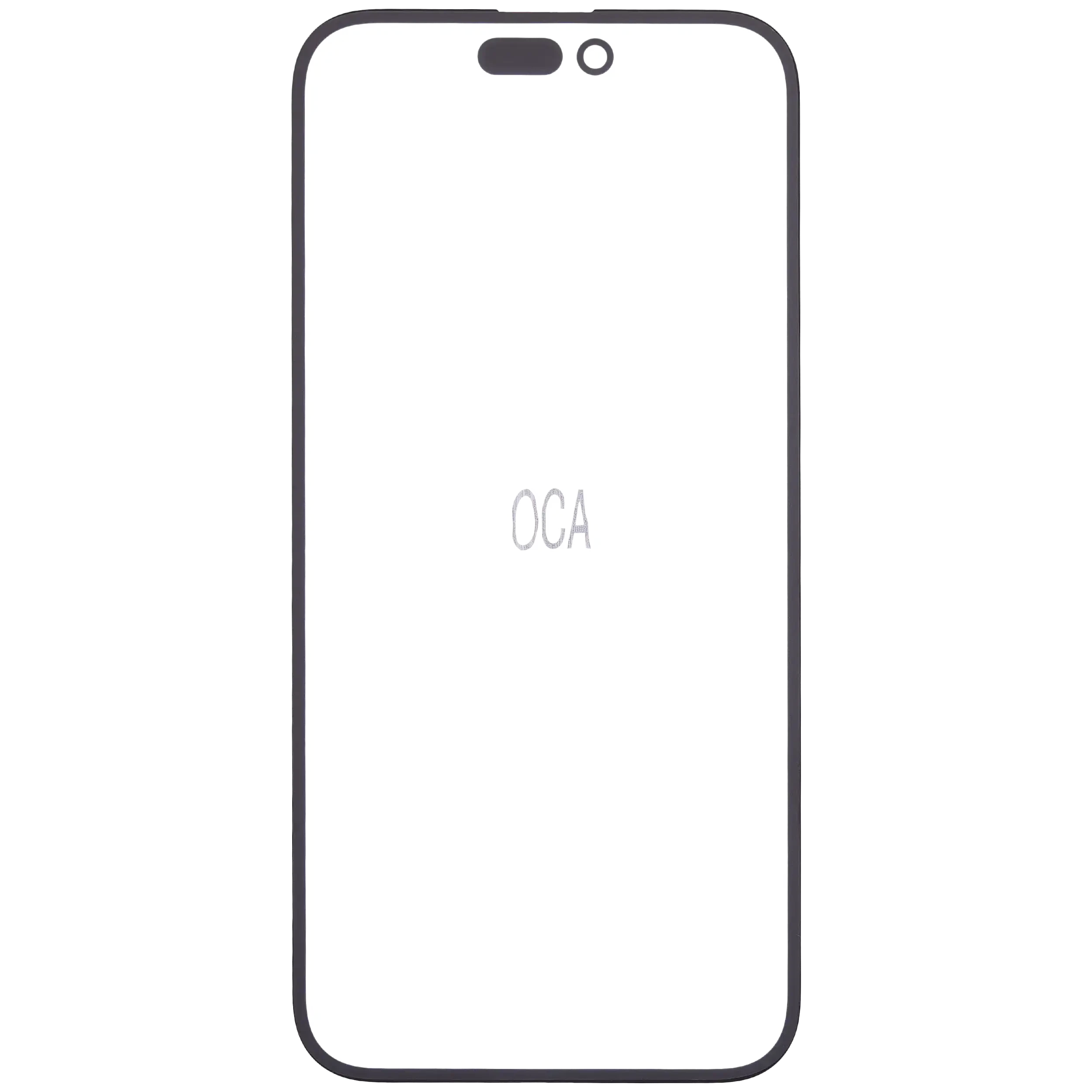 2 in 1 (vetro + OCA preinstallato) per iPhone 14 Pro Max (10 pezzi)