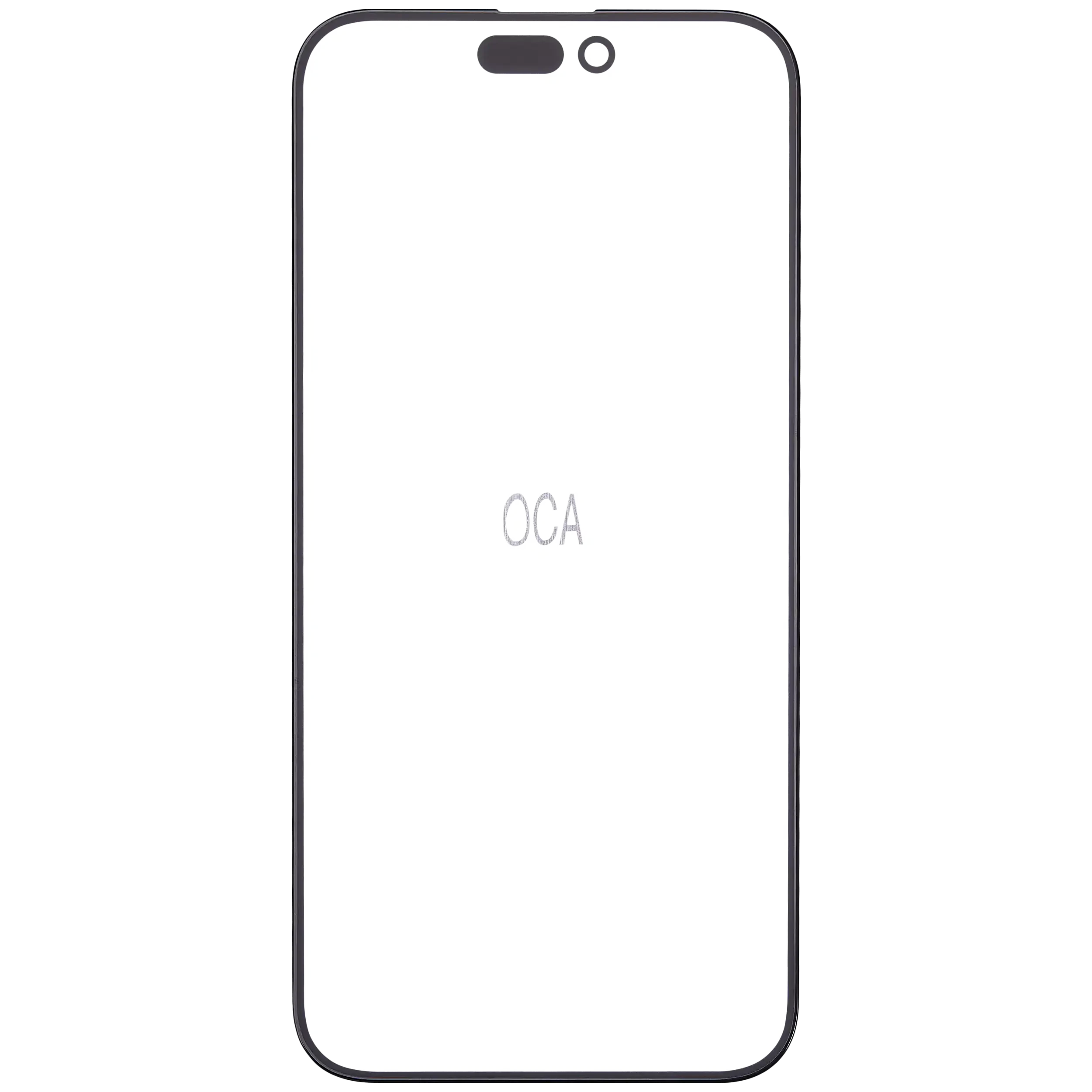 2 in 1 (vetro + OCA preinstallato) per iPhone 15 Pro Max (10 pezzi)