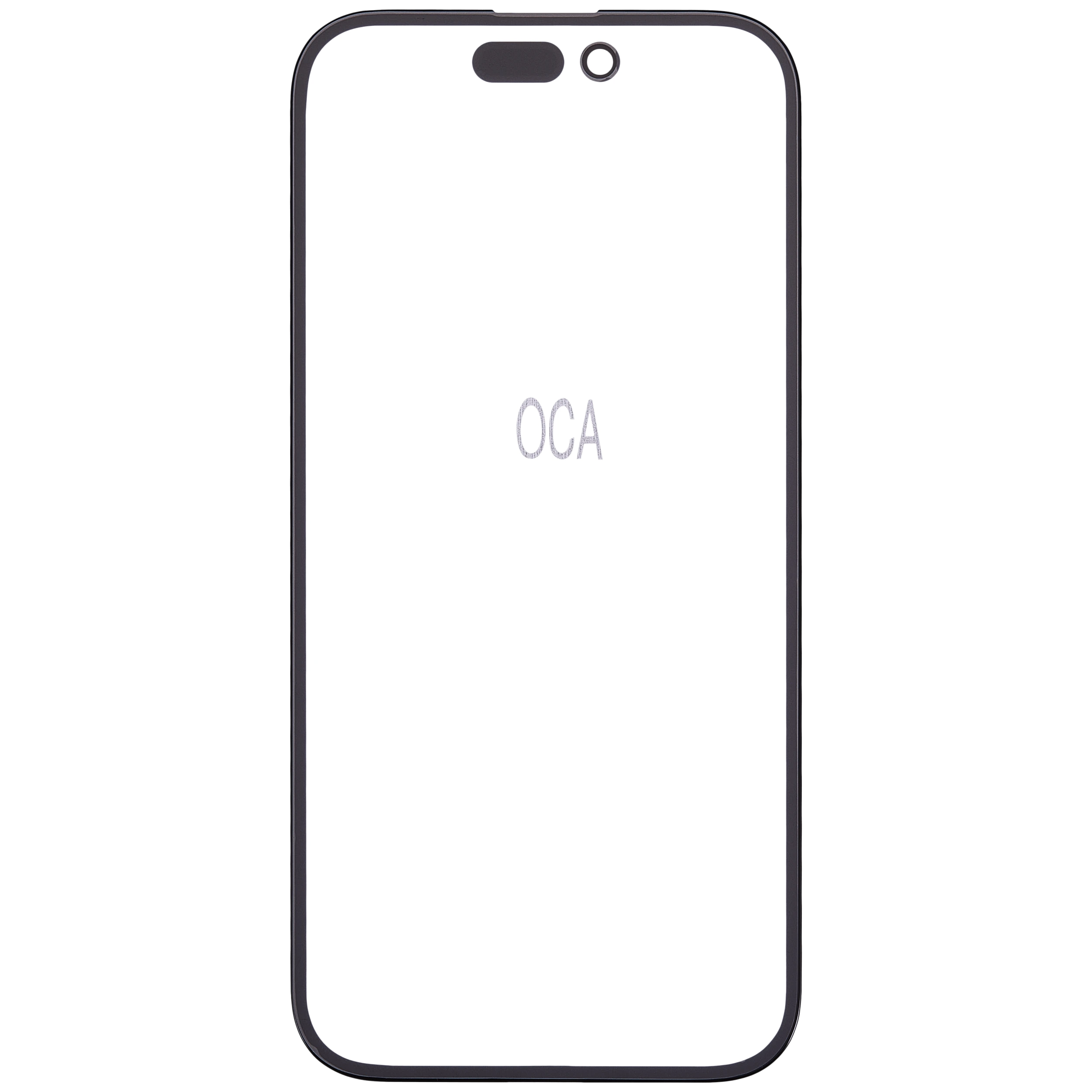 2 in 1 (vetro + OCA preinstallato) per iPhone 16 (10 pezzi)