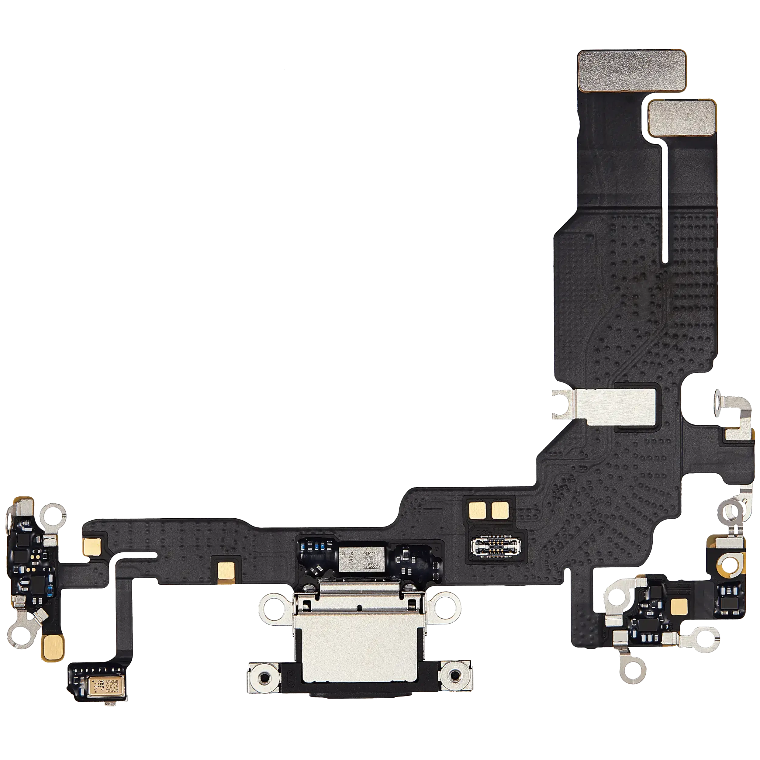 Flat connettore di ricarica per iPhone 15 (Used Service Pack Pull) (Nero)