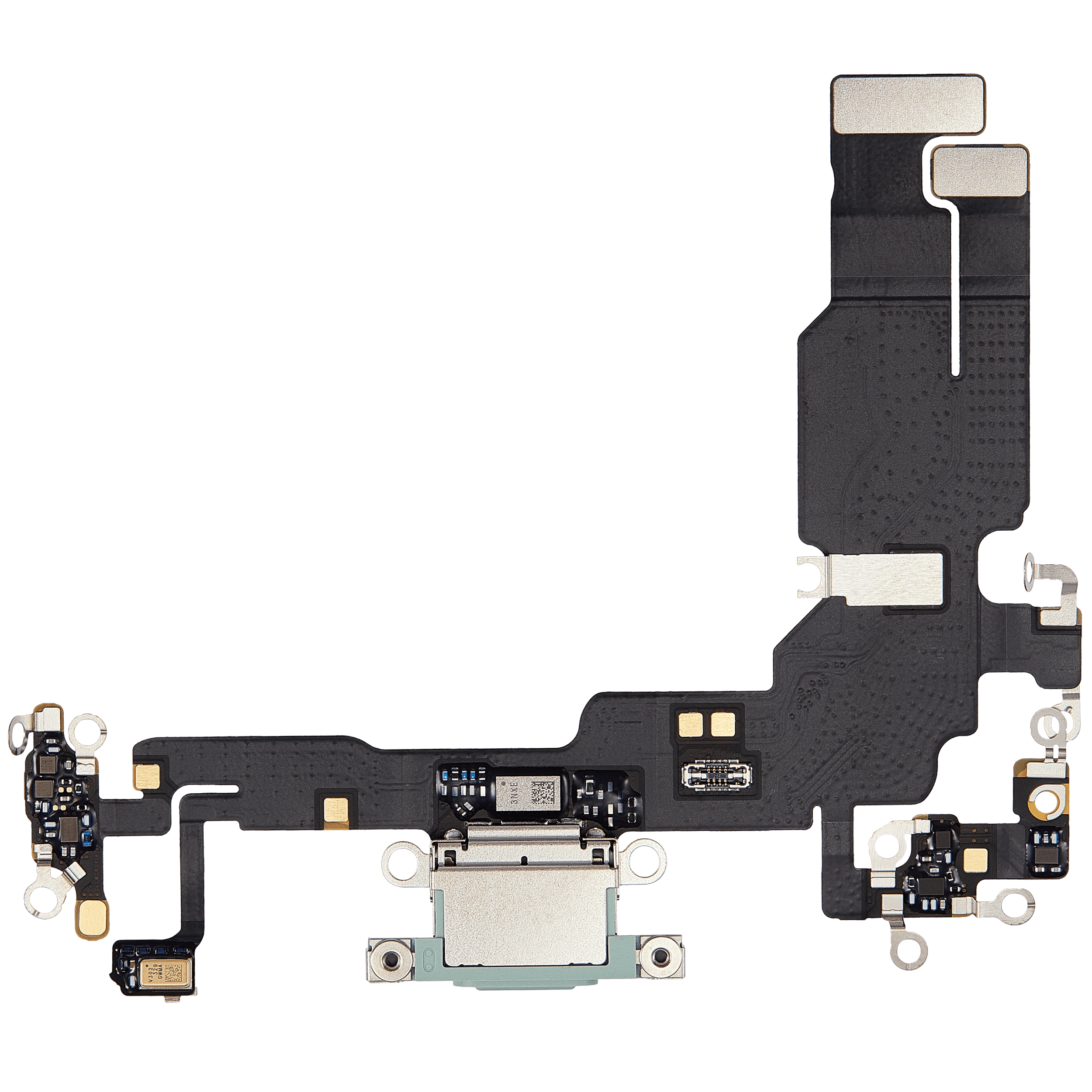 Flat connettore di ricarica per iPhone 15 (Used Service Pack Pull) (Verde)
