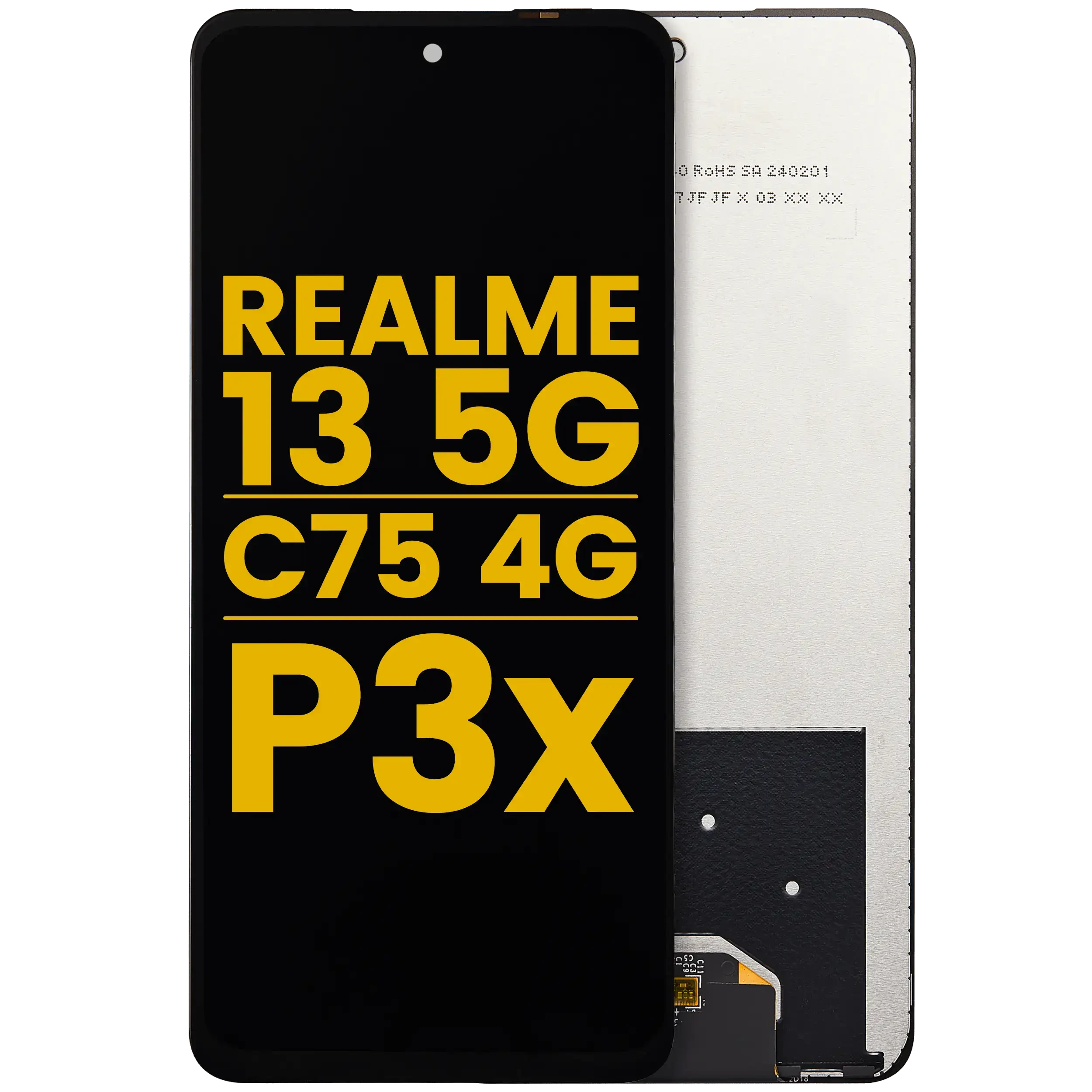 Display LCD completo senza Frame per Realme 13 5G / Realme C75 4G / Realme P3x (Refurbished) (tutti i colori)