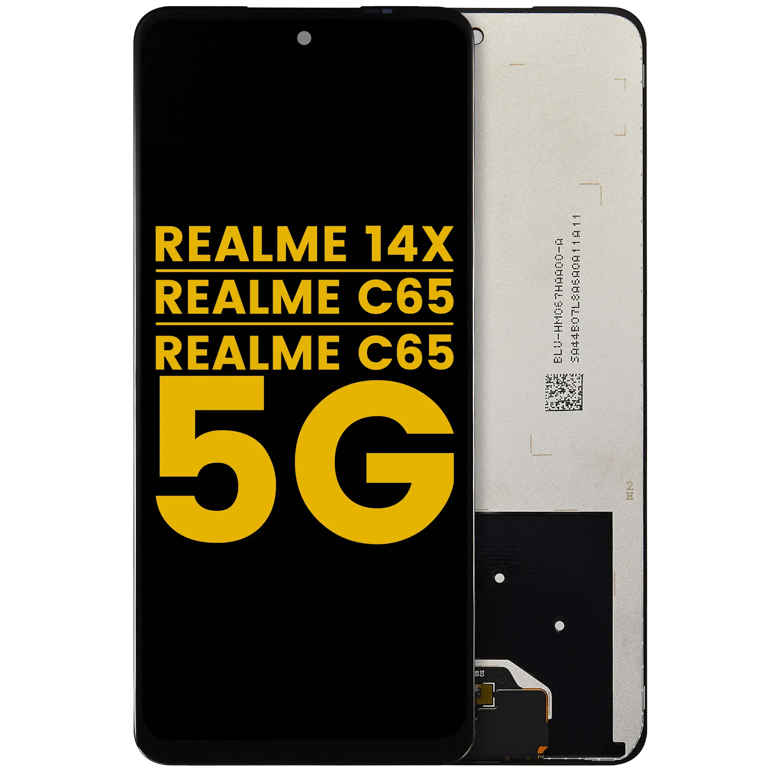 Display LCD completo senza Frame per Realme C65 / Realme C65 5G / Realme 14x (Refurbished) (tutti i colori)