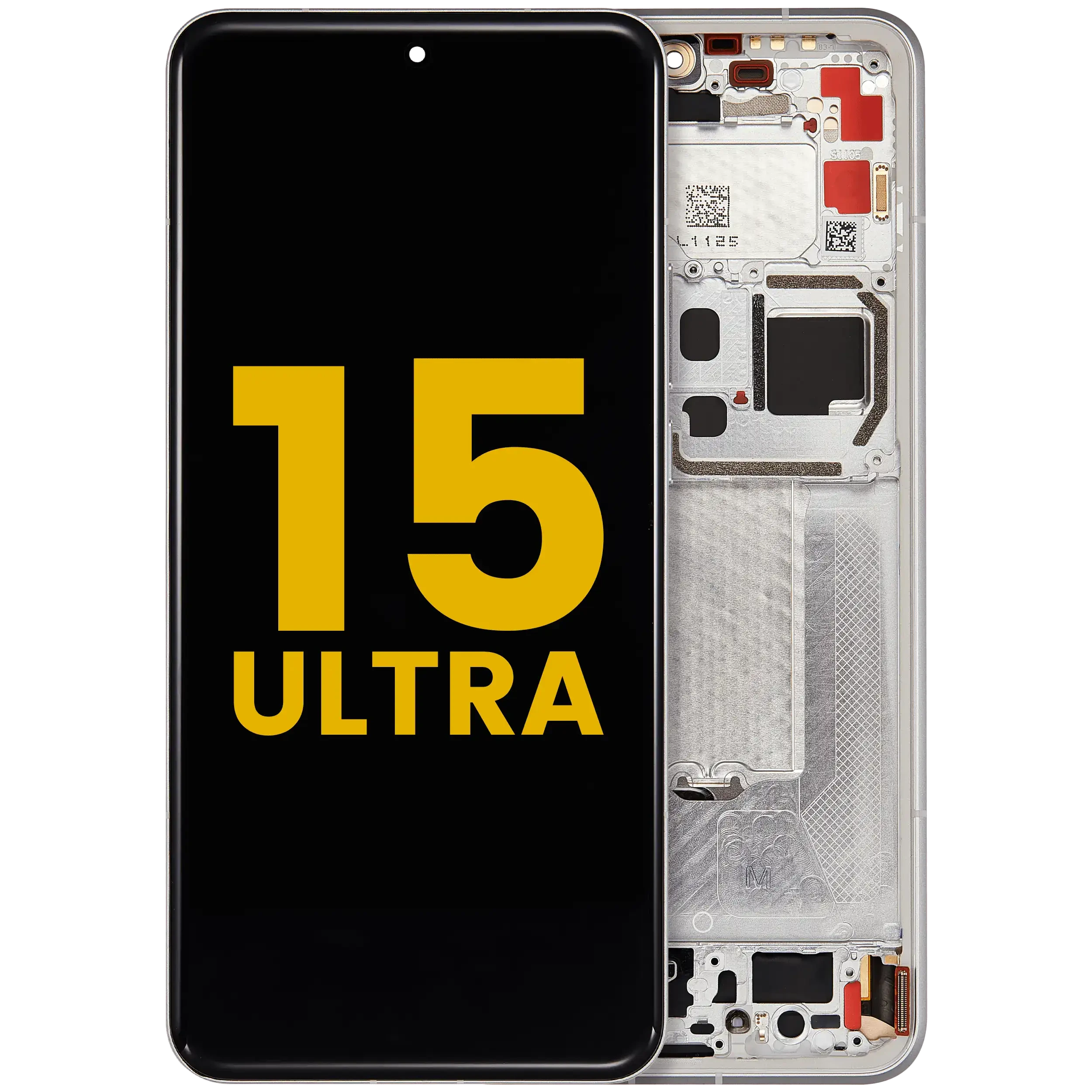 Display OLED completo con Frame per Xiaomi 15 Ultra (Refurbished) (Bianco)